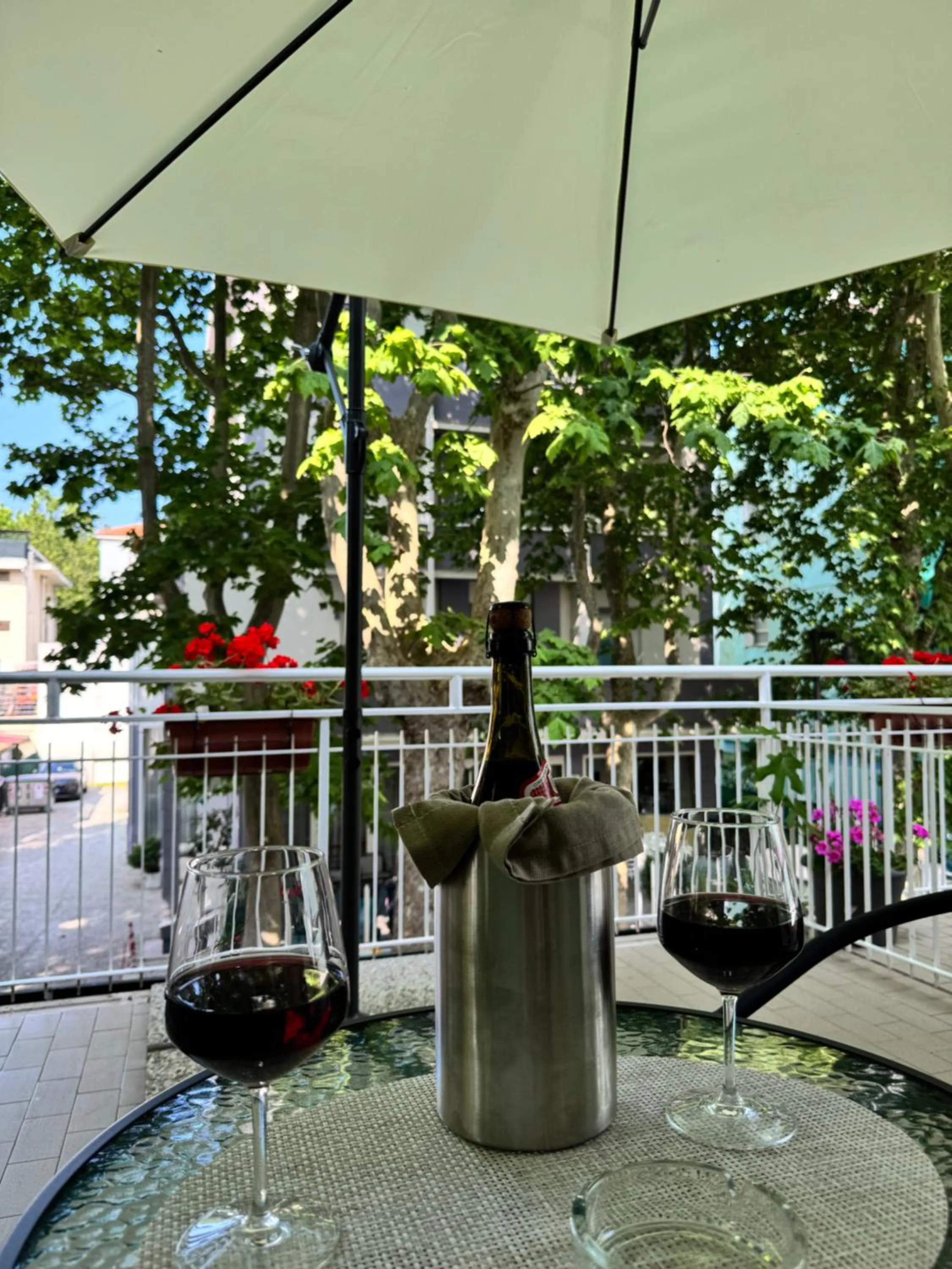 Balcony/Terrace in Blue Hotel