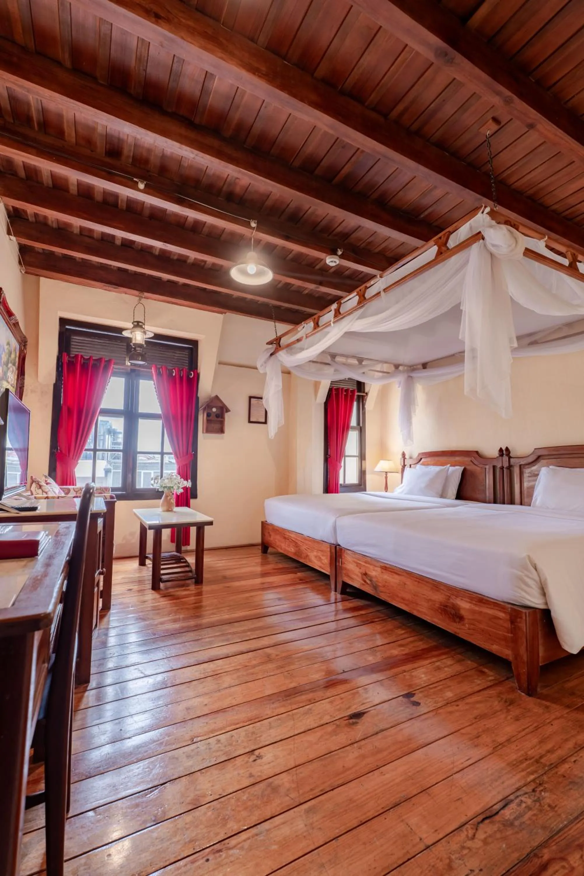 Bed in Saphir Dalat Hotel