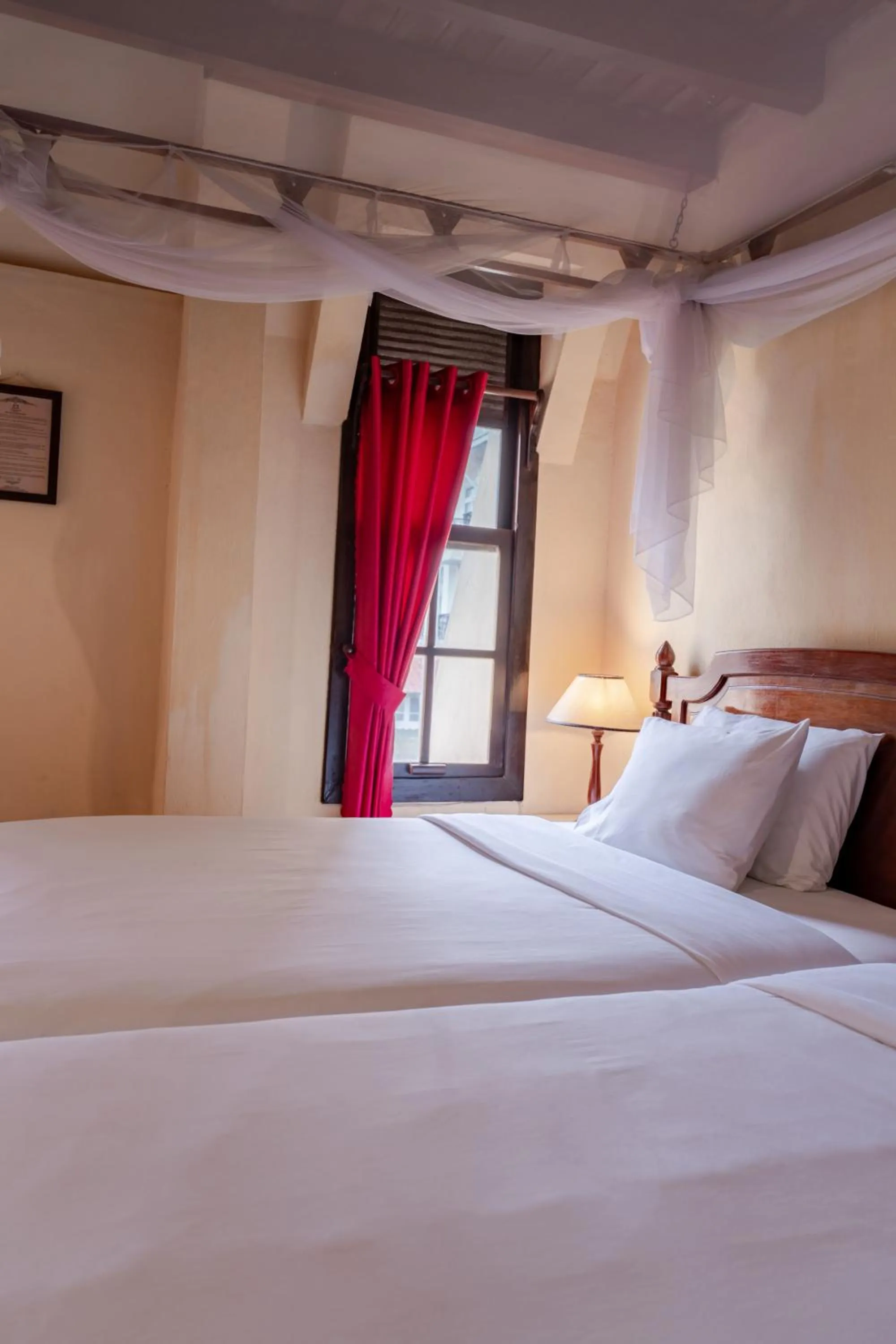 Bed in Saphir Dalat Hotel