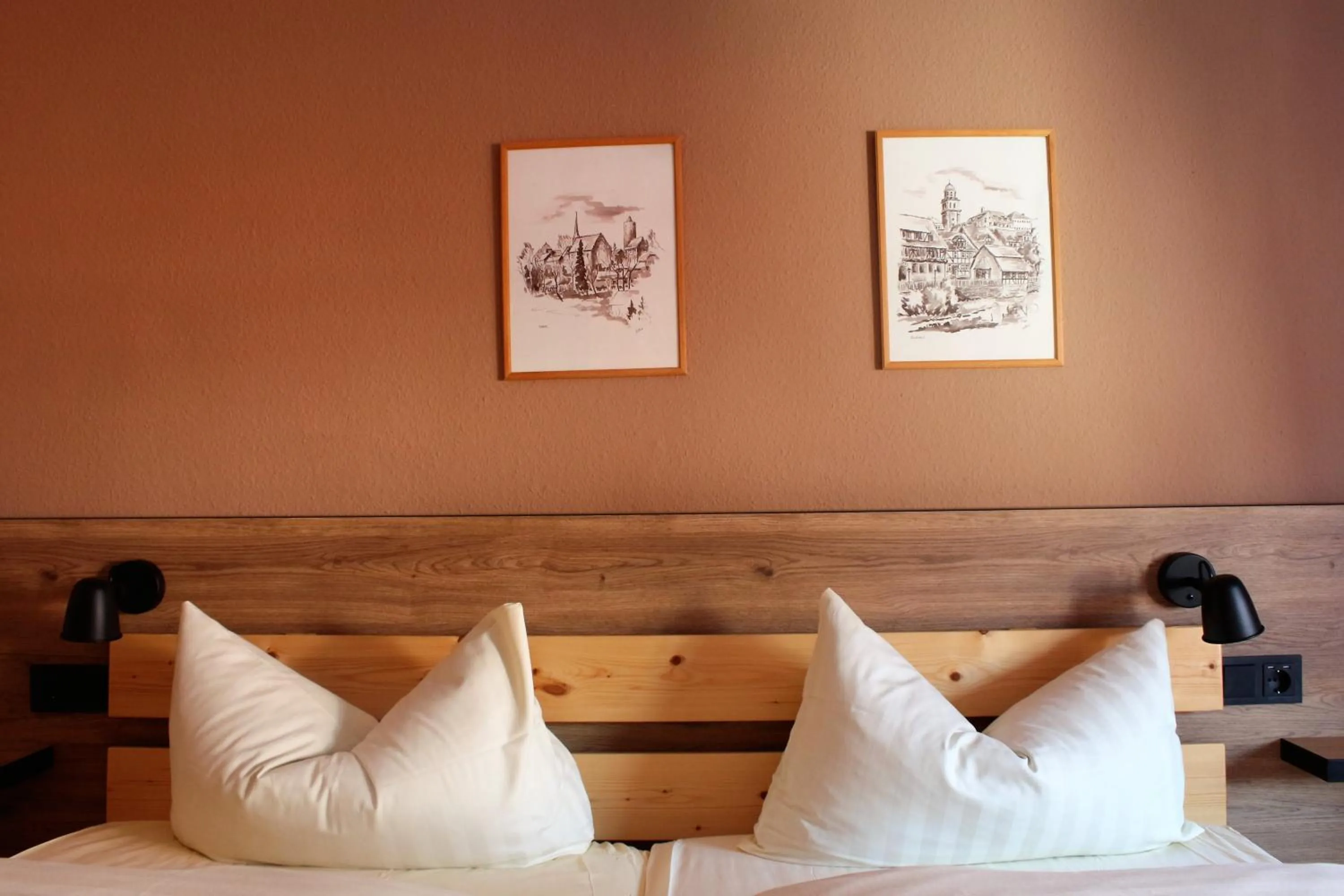 Bed in Landgasthof-Porta