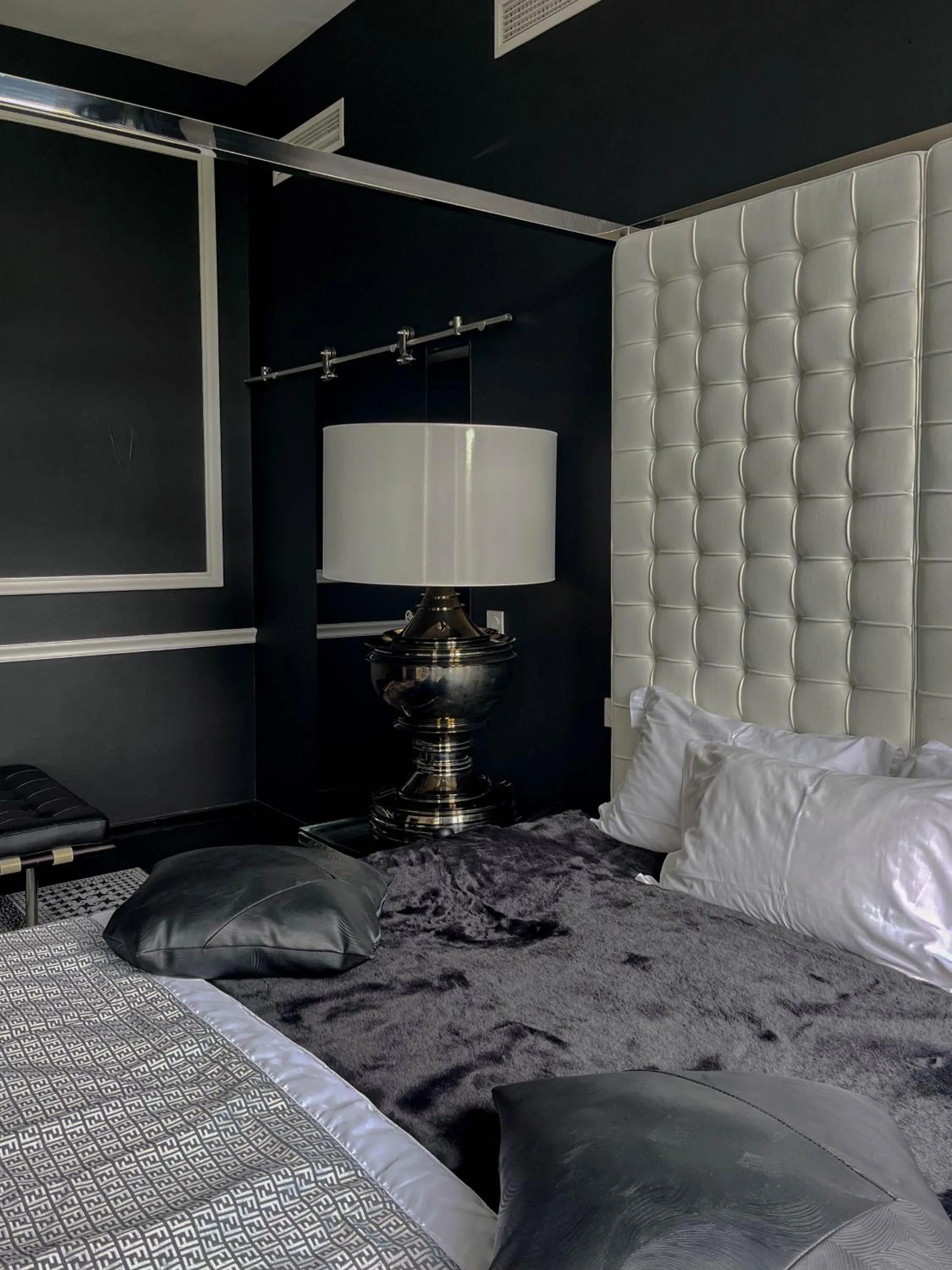 Decorative detail, Bed in Art Hotel