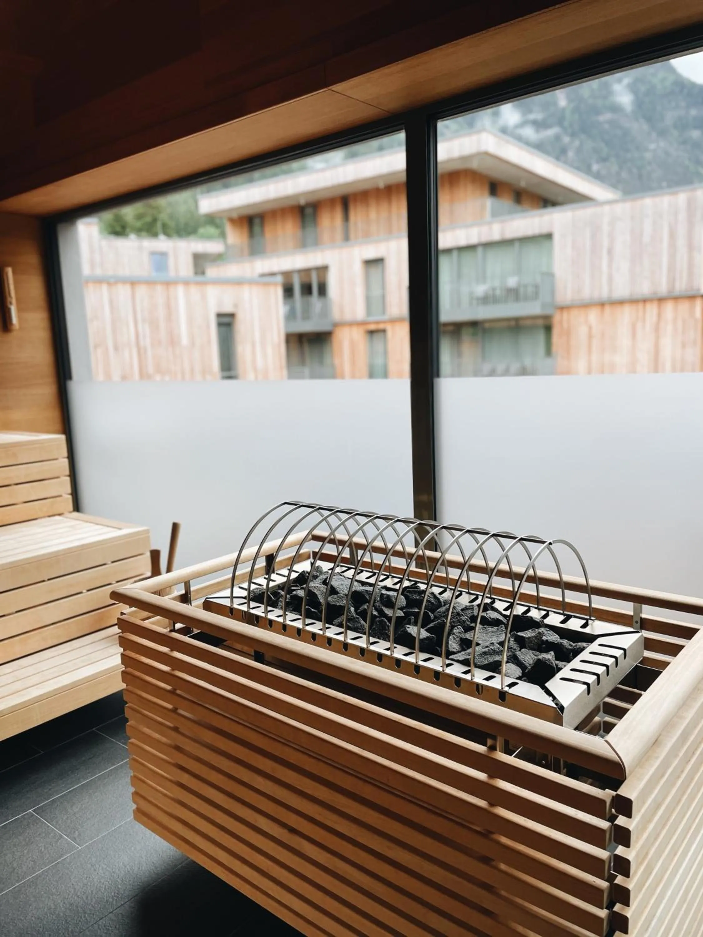 Sauna in All-Suite Resort Ötztal