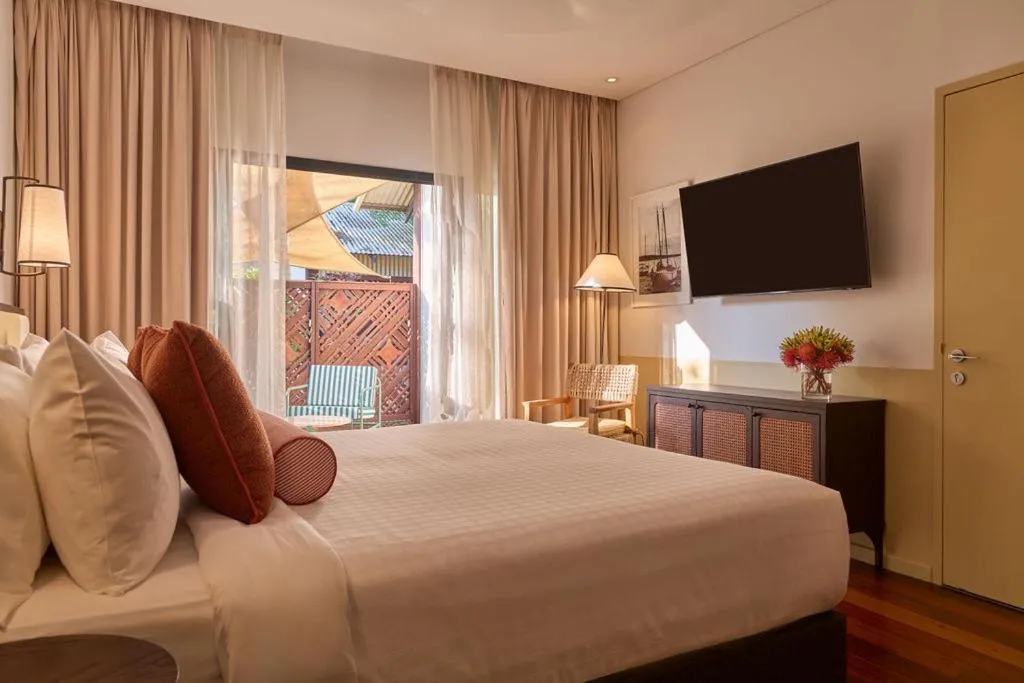 Bed in Pinctada Hotel Broome