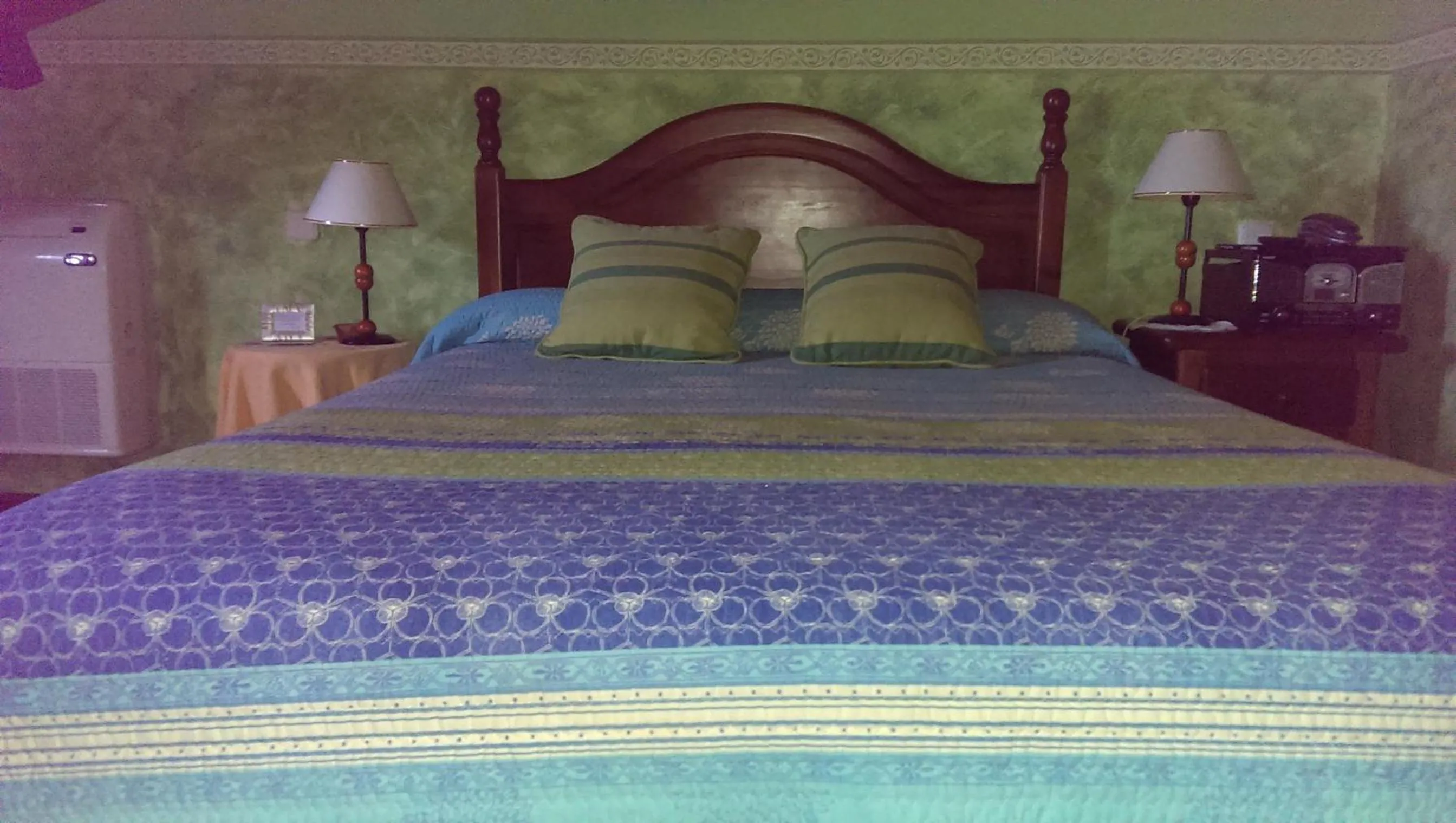 Bed in Hotel "Posada Finca EL SOLAR" Algunas habts tipo estudio con nevera microondas hidromasaje para 2 terraza vistas - " Gintonic- Bar -Terraza panorámica"