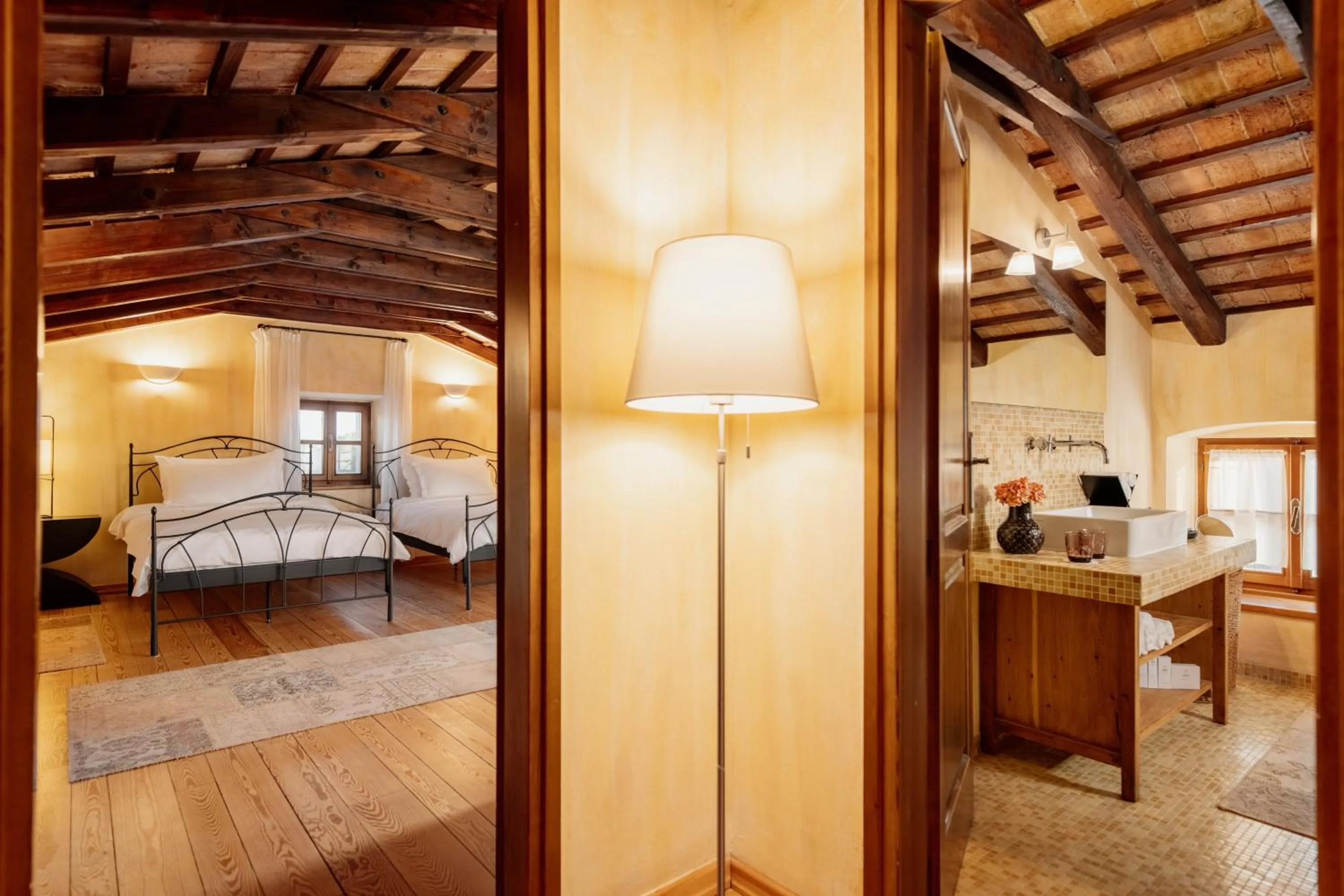 Property building, Bed in Meneghetti Wine Hotel and Winery - Relais & Chateaux