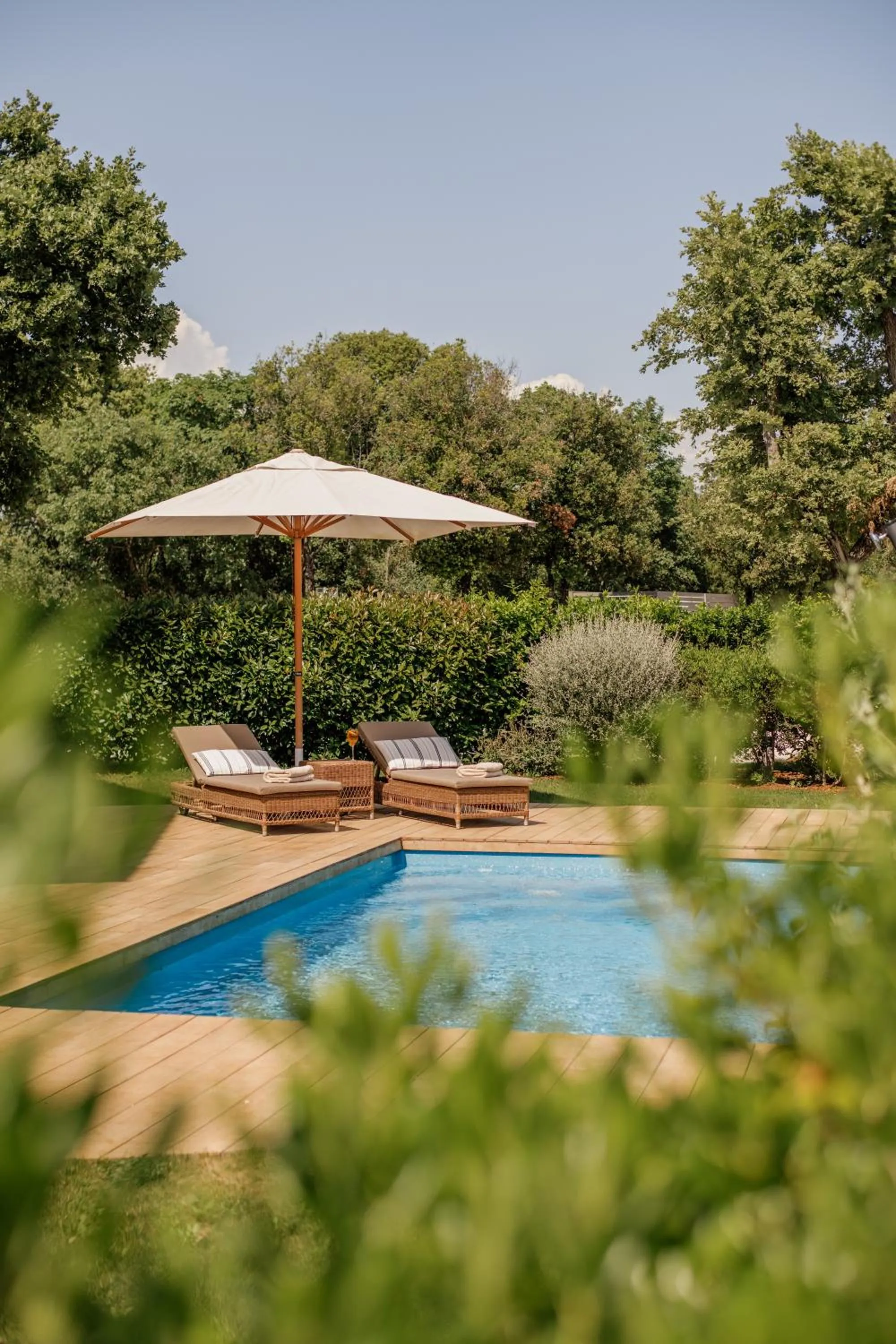 Swimming pool in Meneghetti Wine Hotel and Winery - Relais & Chateaux