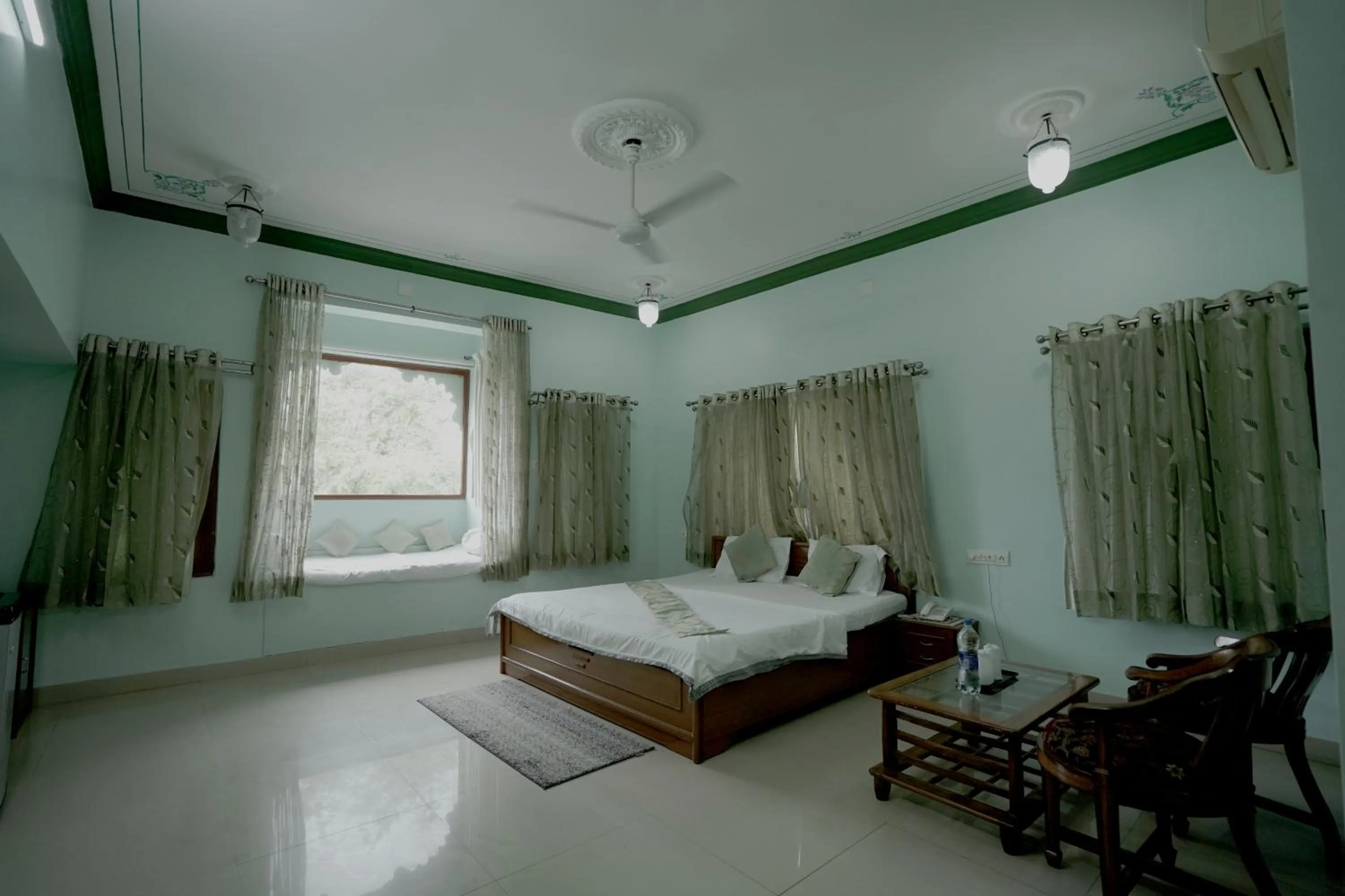 Photo of the whole room, Bed in Devendragarh Palace - Luxury Paying Guest House
