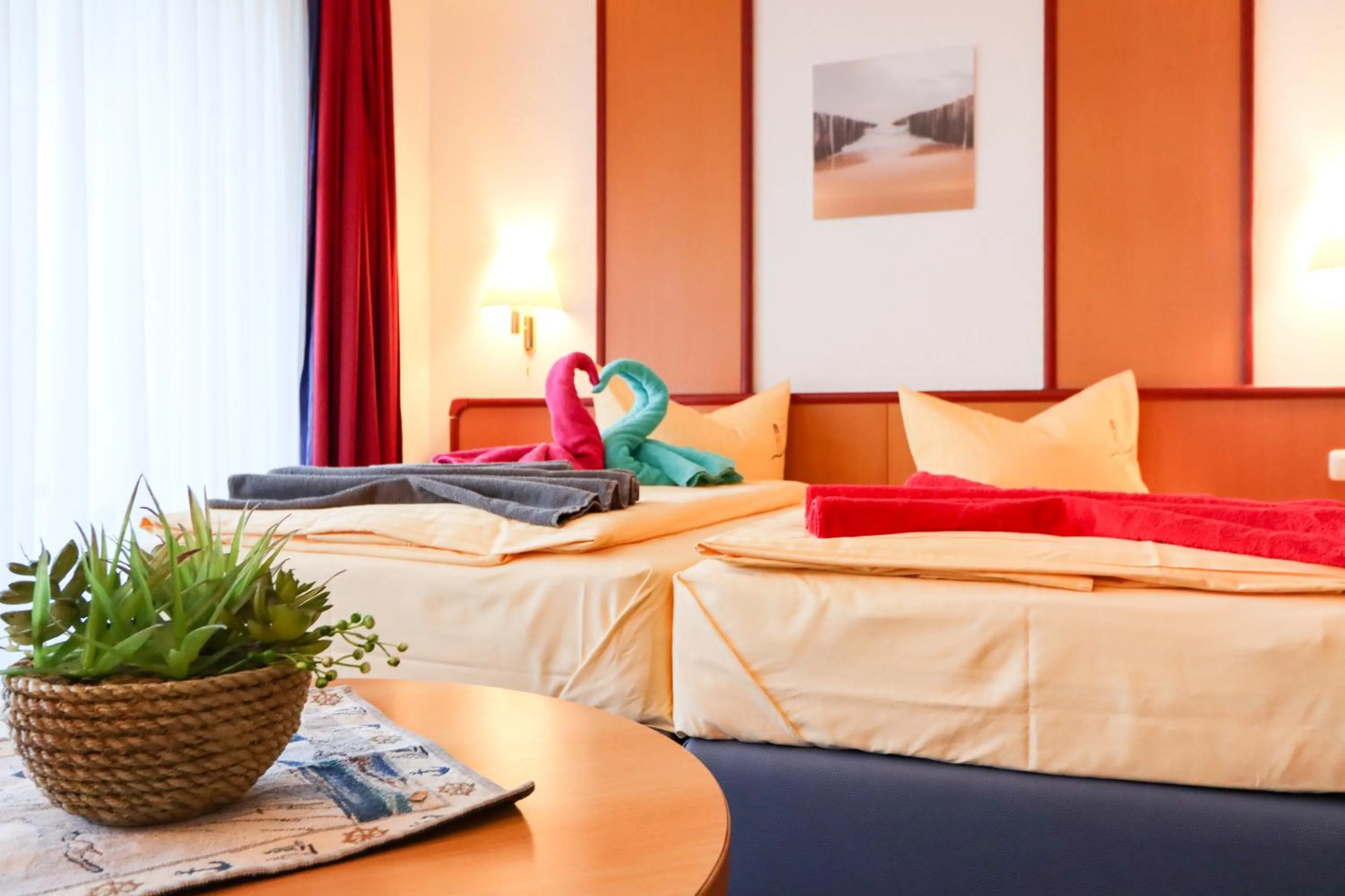 Bed in Aparthotel Leuchtfeuer Rügen