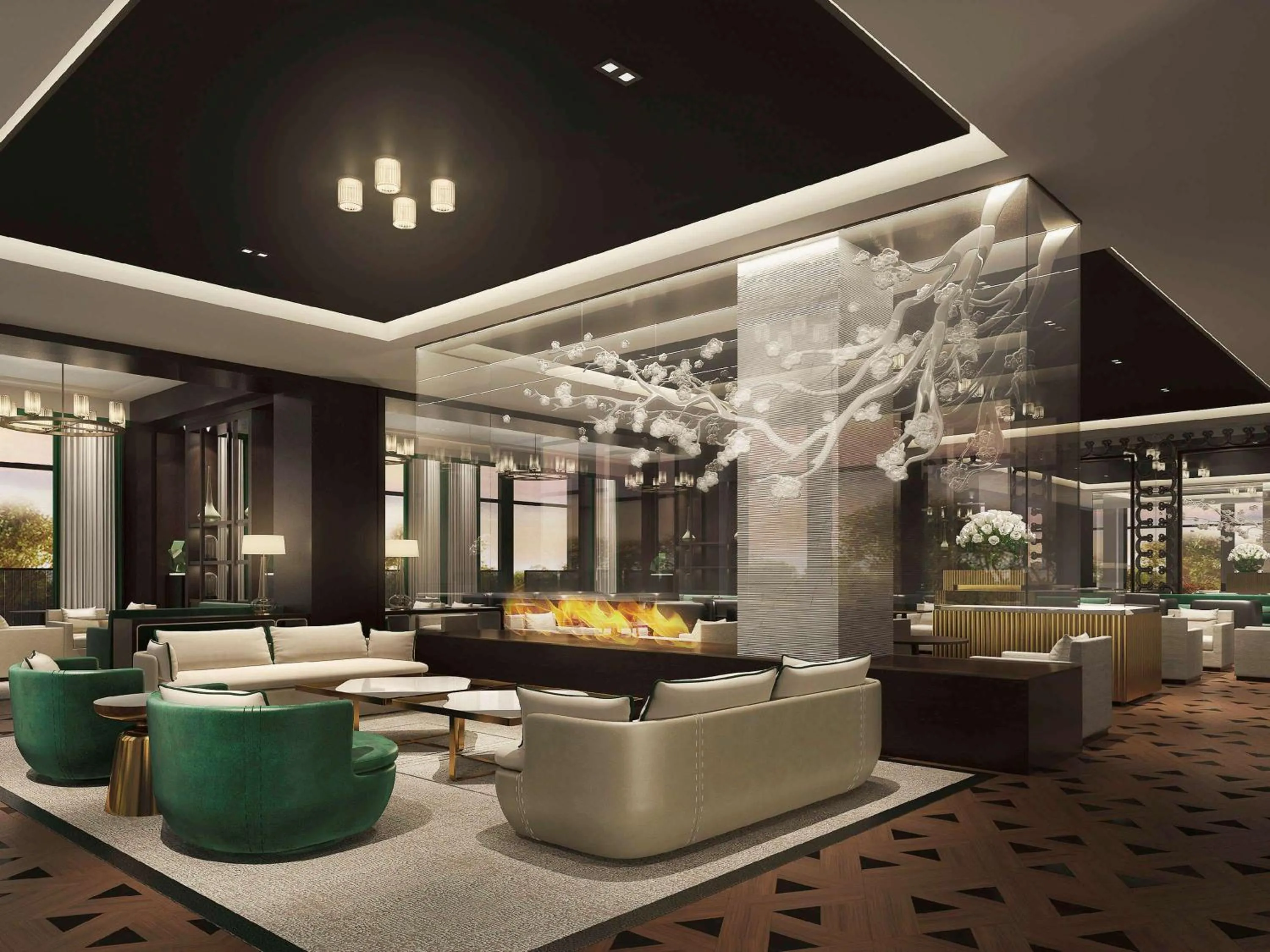 Lounge or bar in Fairmont Wuhan