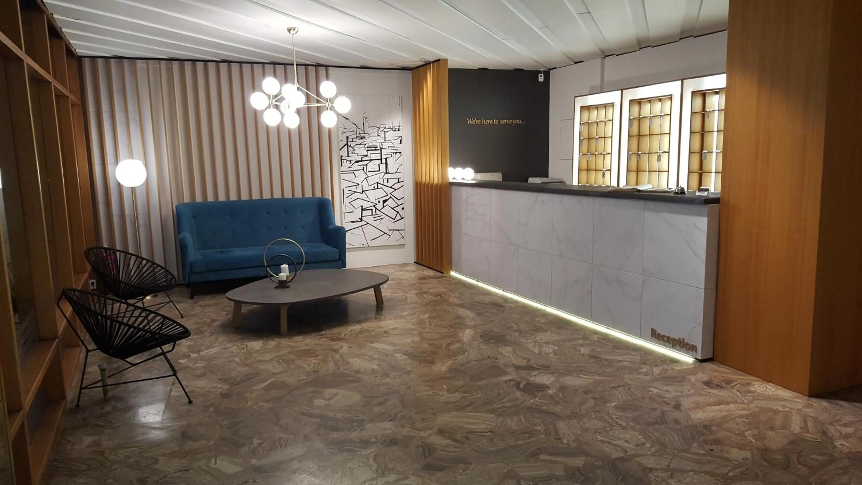 Lobby or reception in Hotel Xanthippion