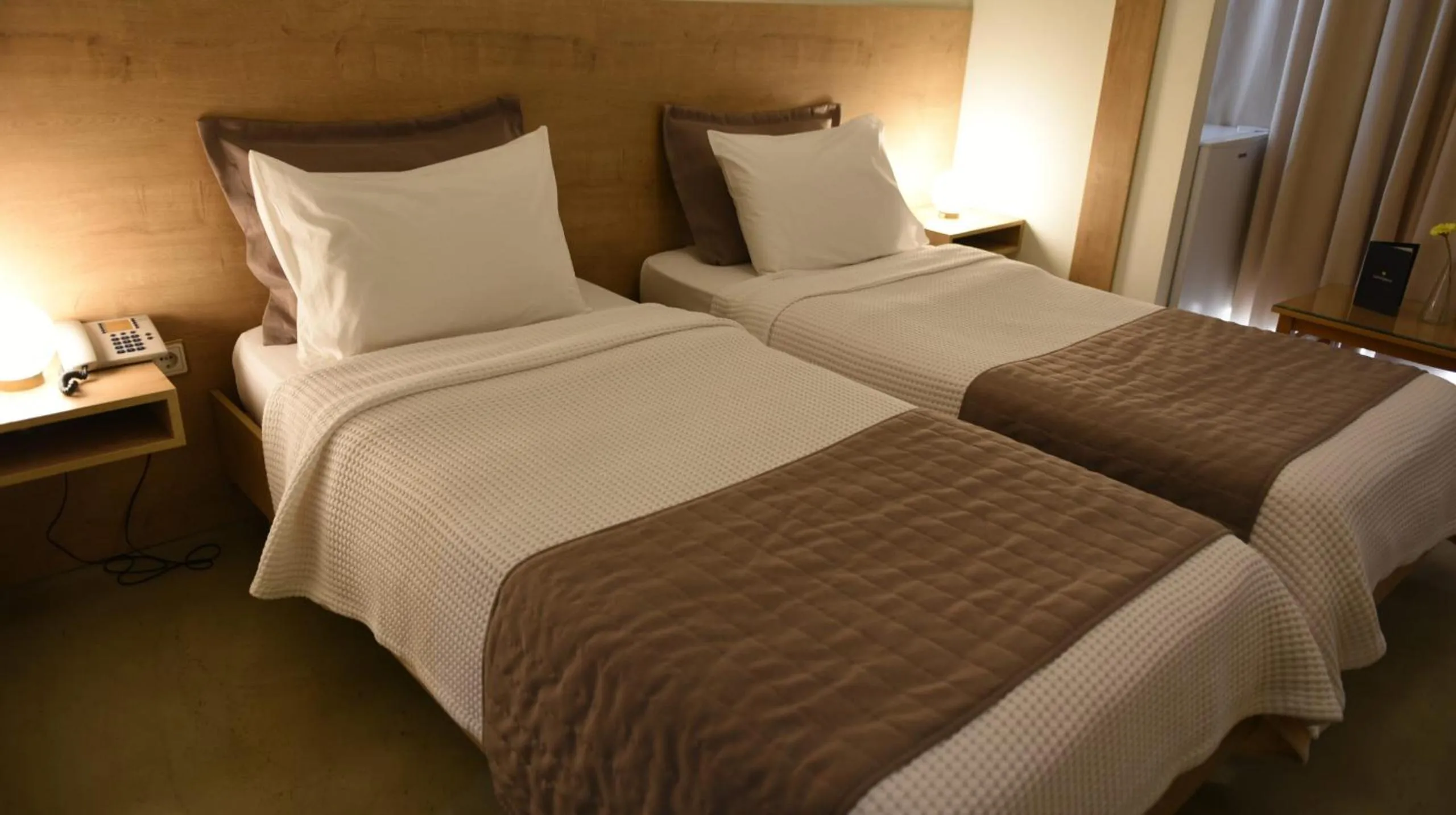 Bed in Hotel Xanthippion