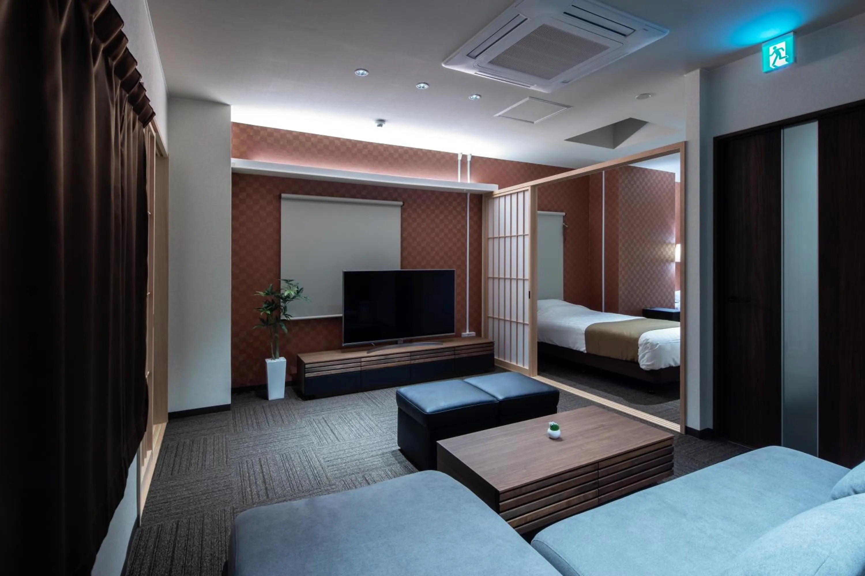 Photo of the whole room, Bed in Randor Residence Hiroshima Suites