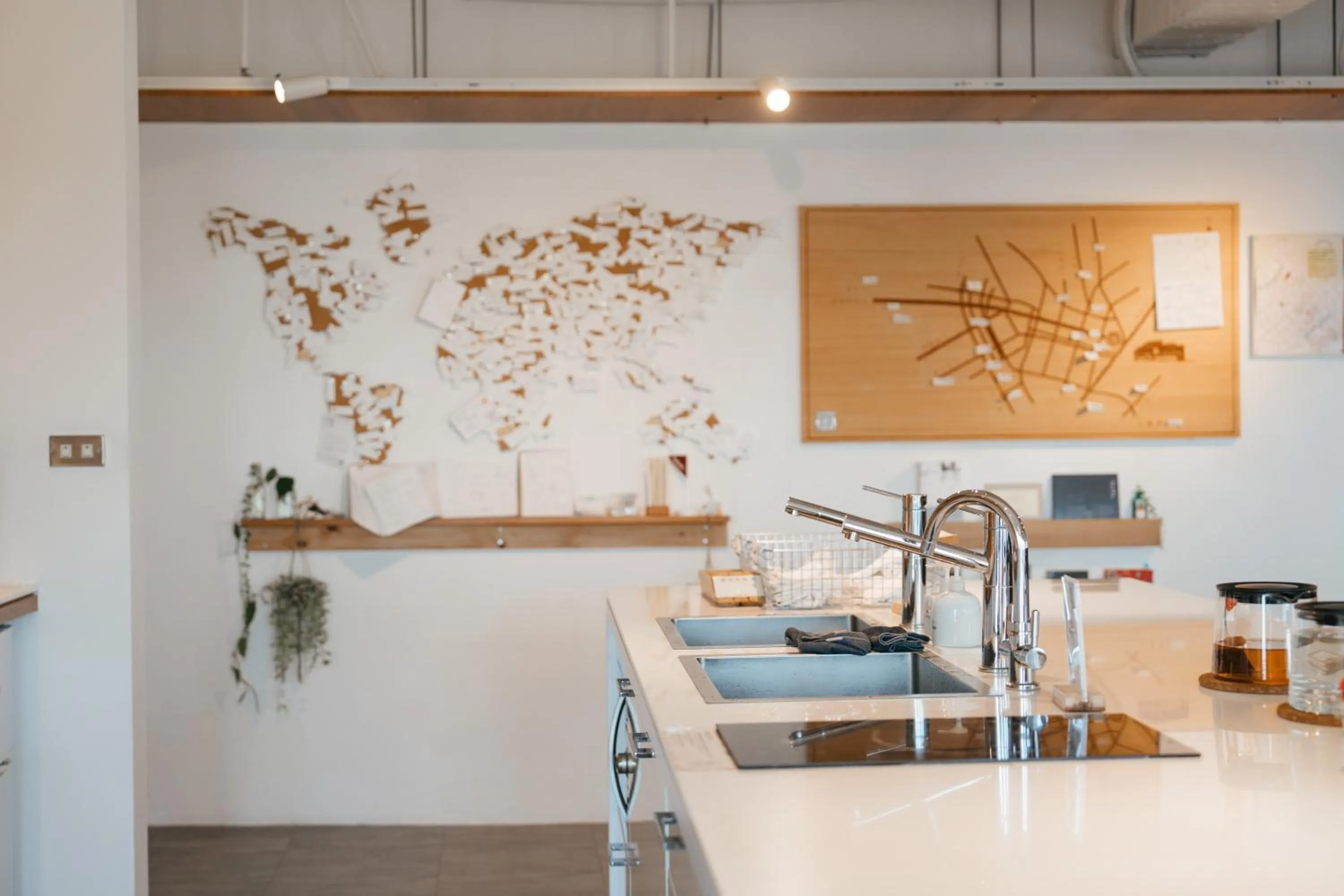 Kitchen or kitchenette in Norden Ruder Hostel Taichung