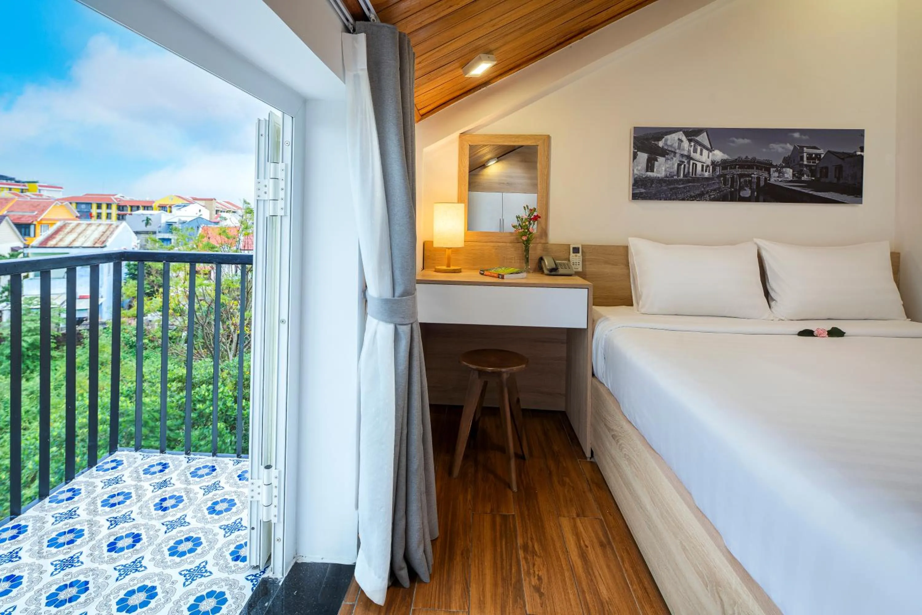 View (from property/room), Bed in Truc Loc Villa