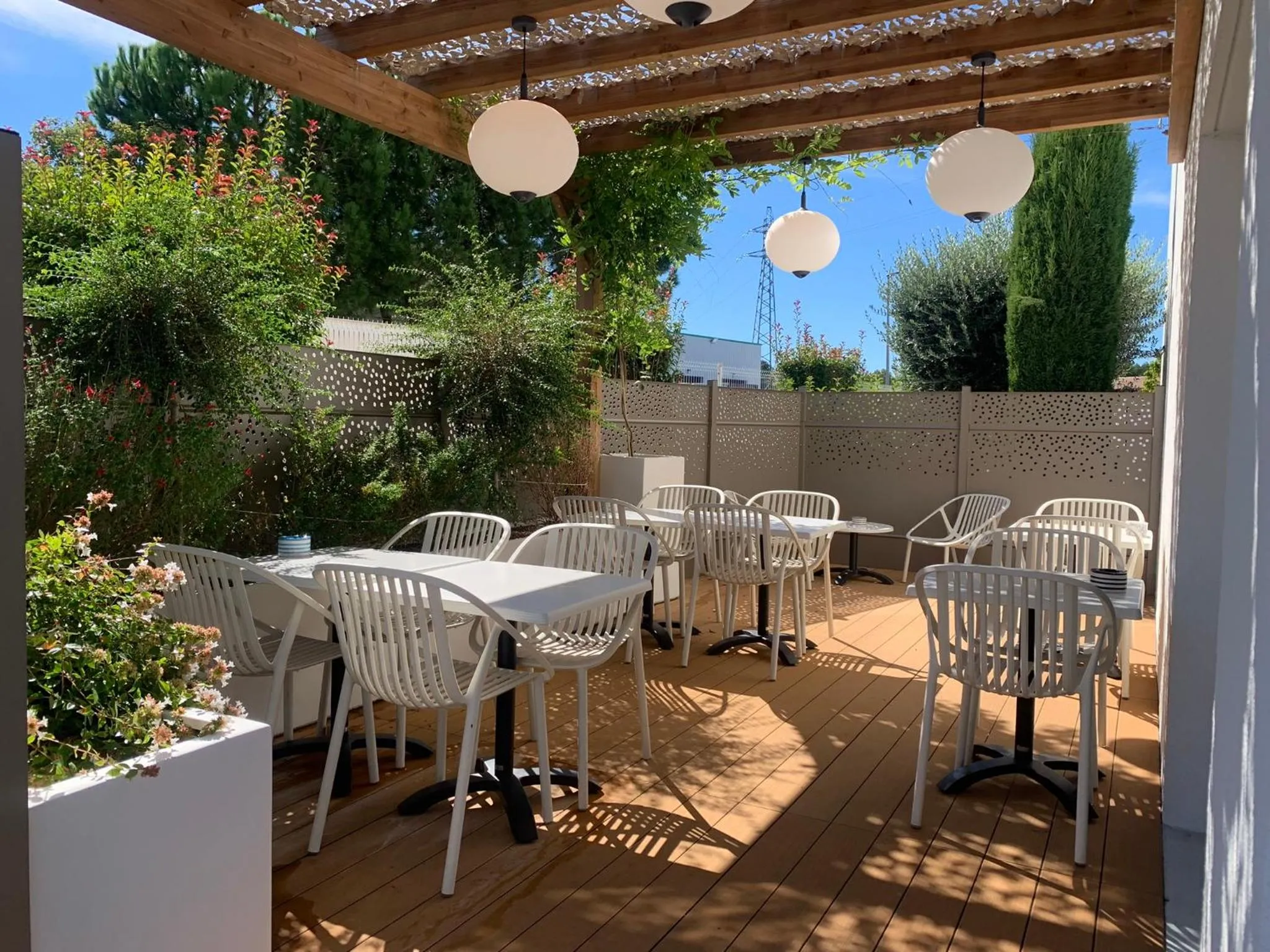 Patio in Kyriad Montpellier Ouest St Jean de Védas - A709