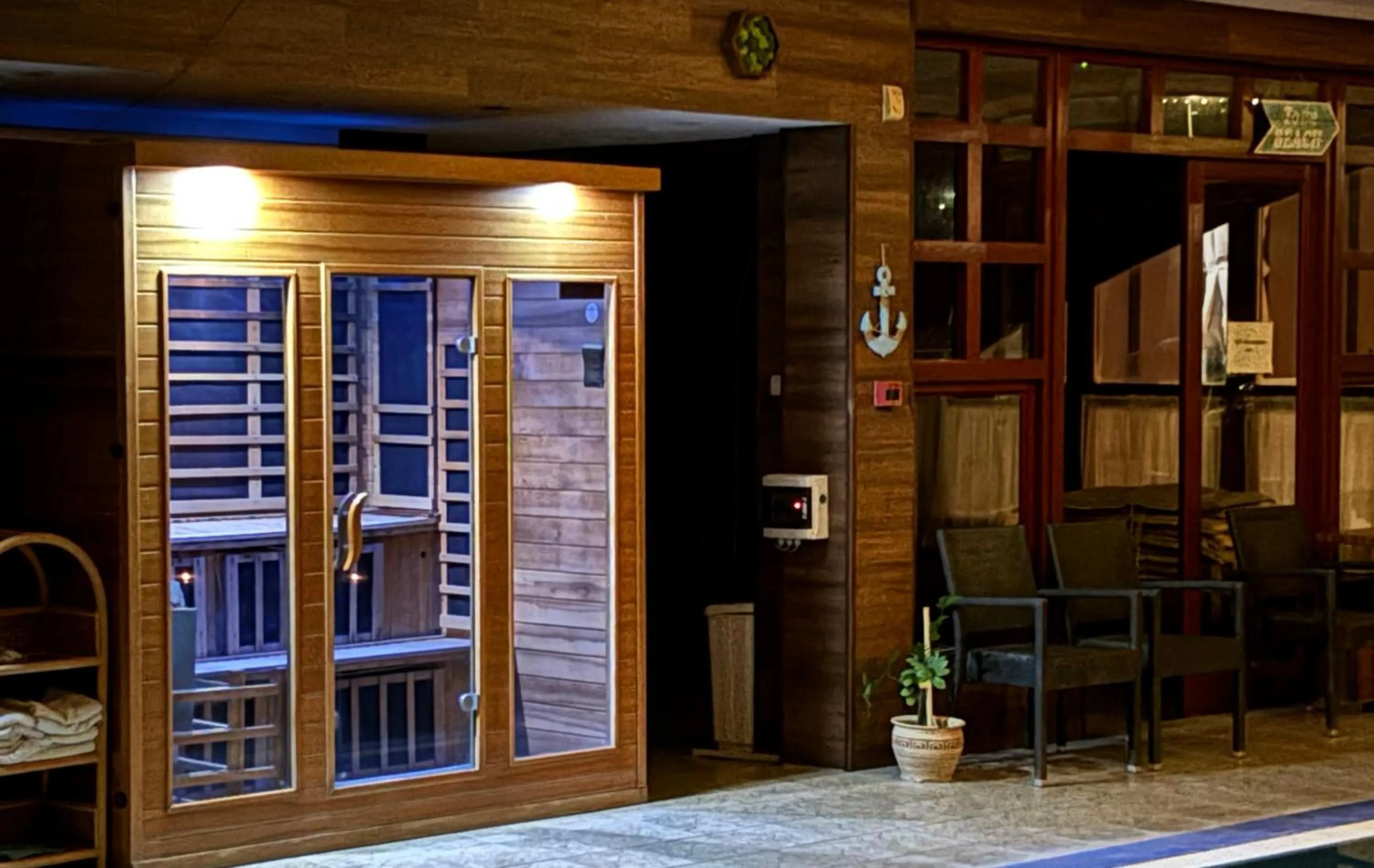Sauna in Hotel Hunor