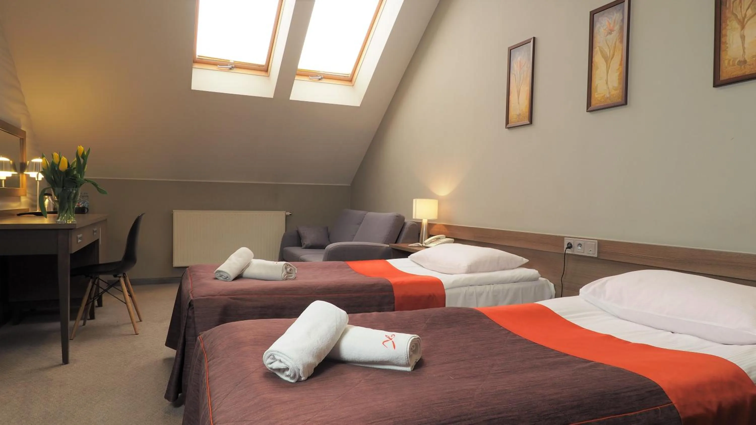 Bed in Hotel Konstancja