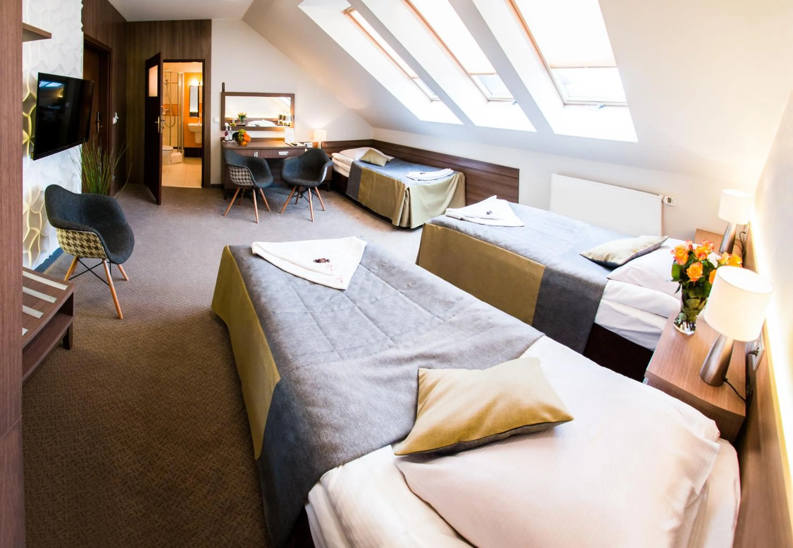 Bed in Hotel Konstancja