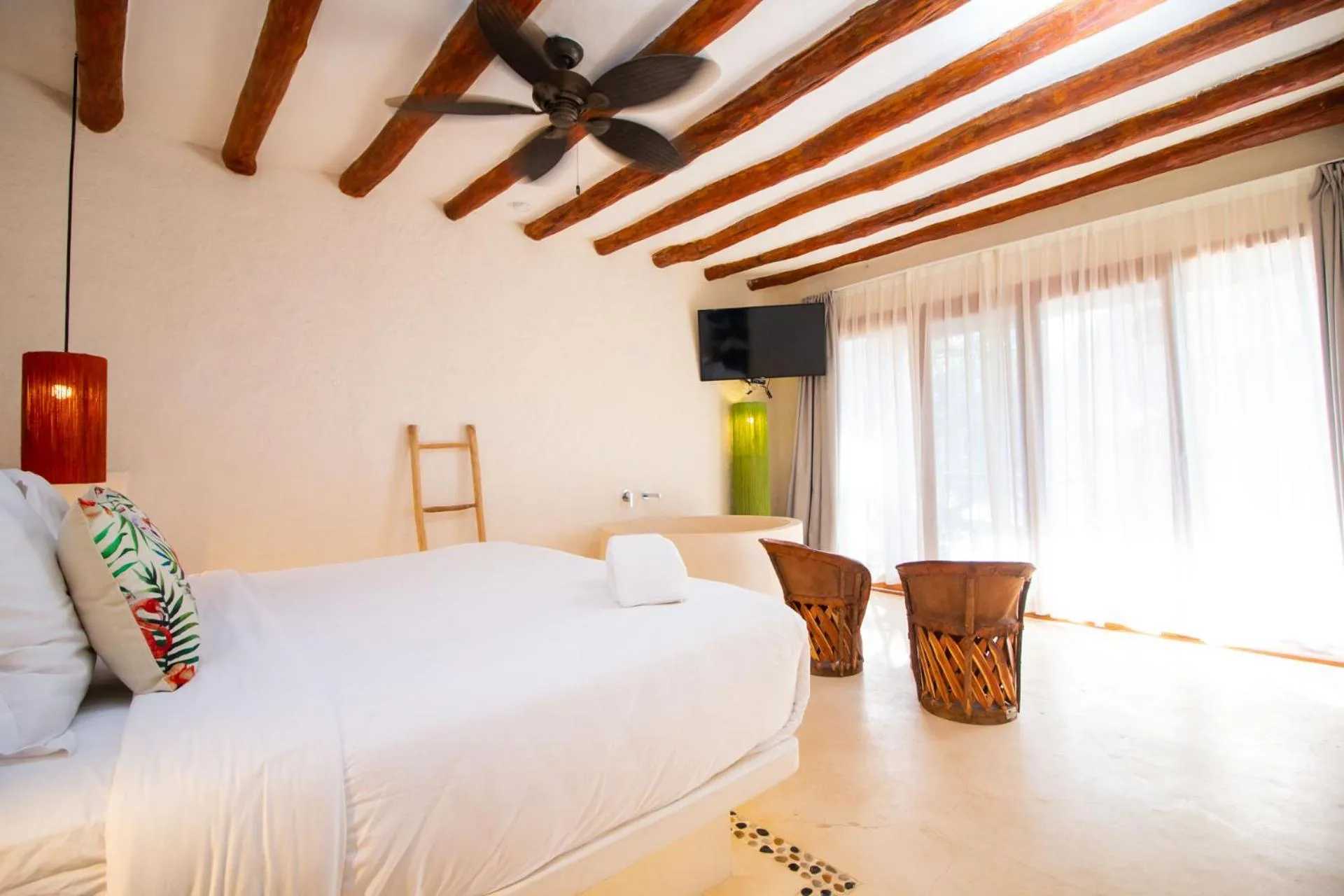 Bedroom, Bed in Soho Boutique Holbox - Adults Only