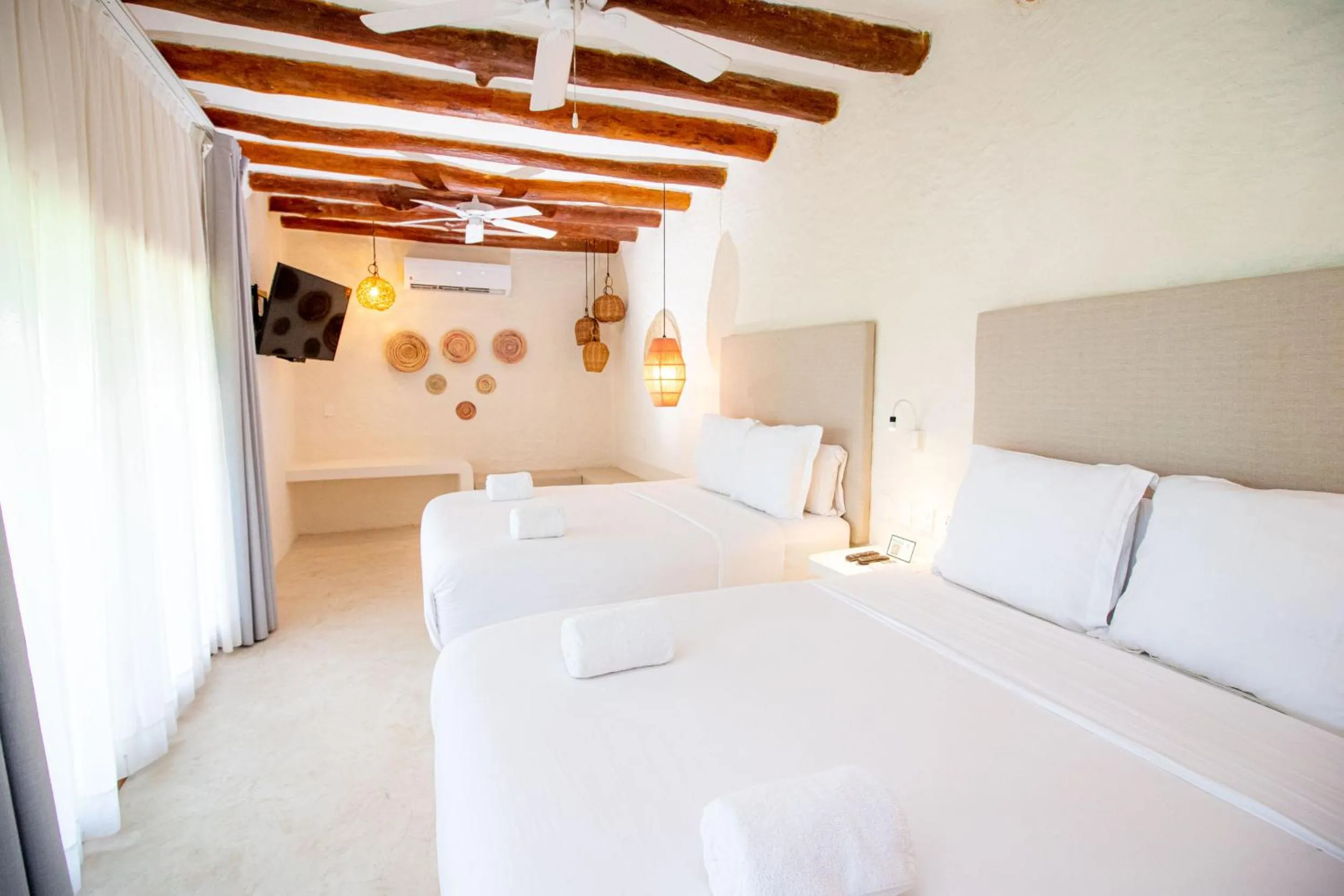 Bedroom, Bed in Soho Boutique Holbox - Adults Only