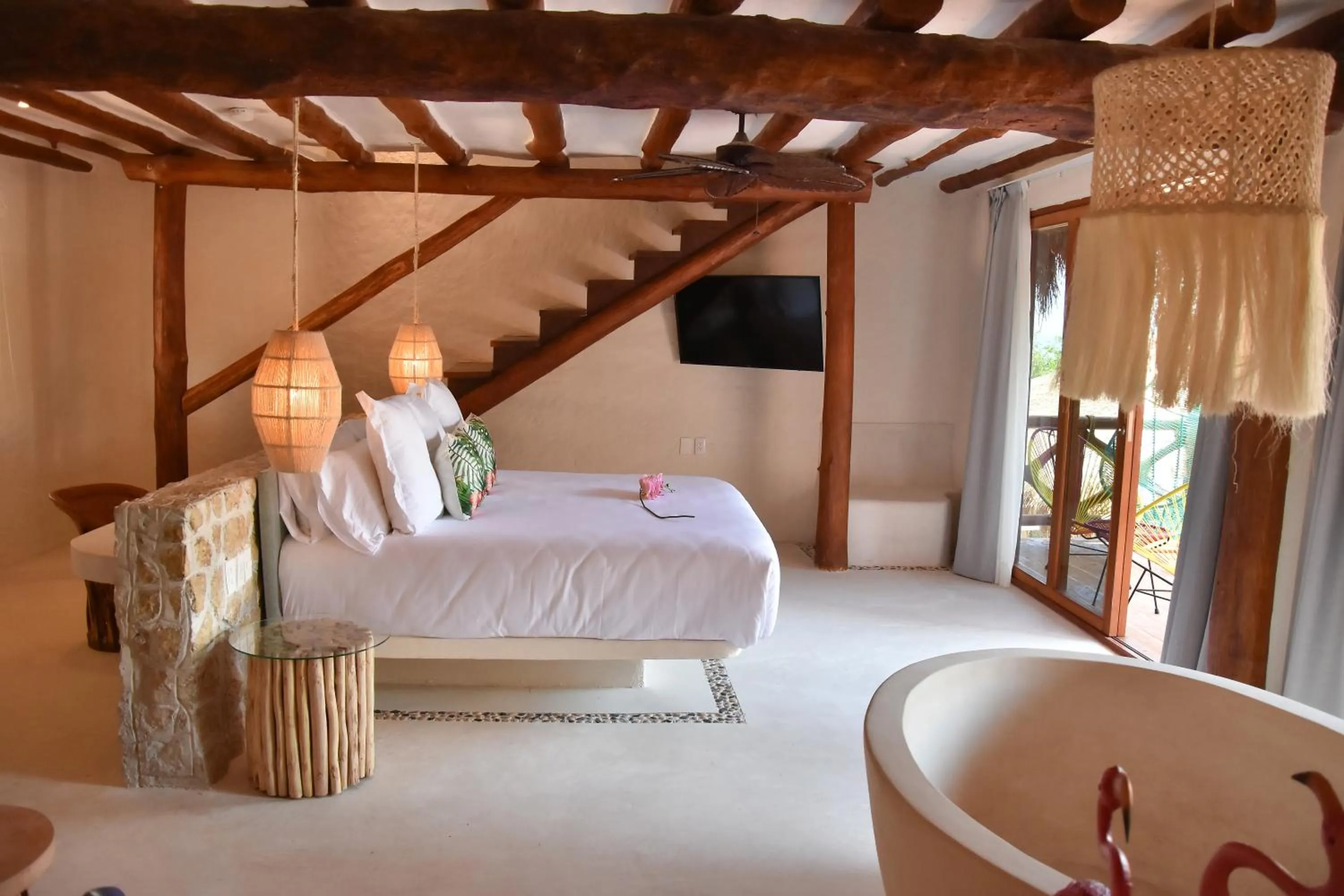 Bedroom, Bed in Soho Boutique Holbox - Adults Only