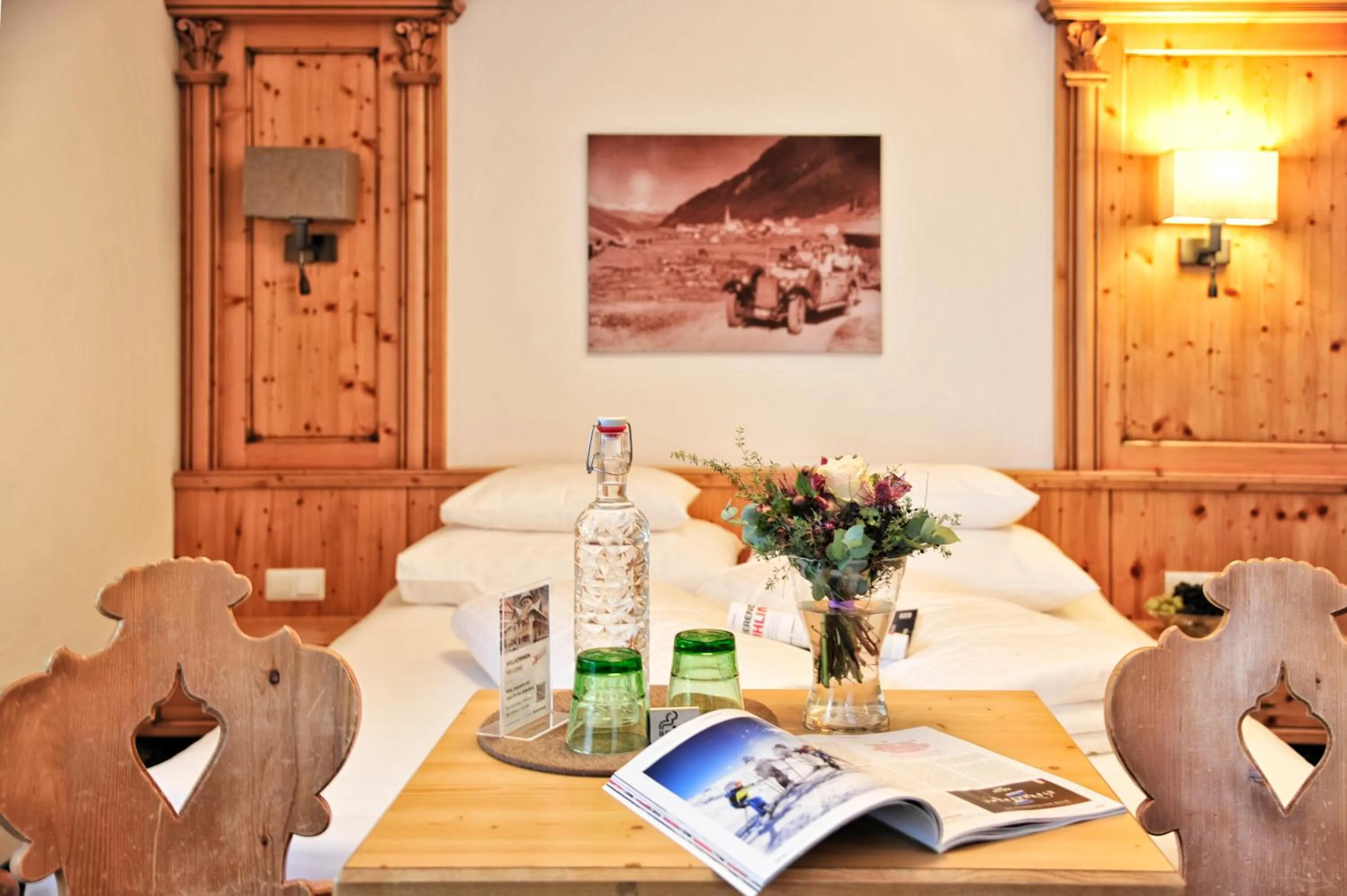 Bed in Hotel Garni Bellevue