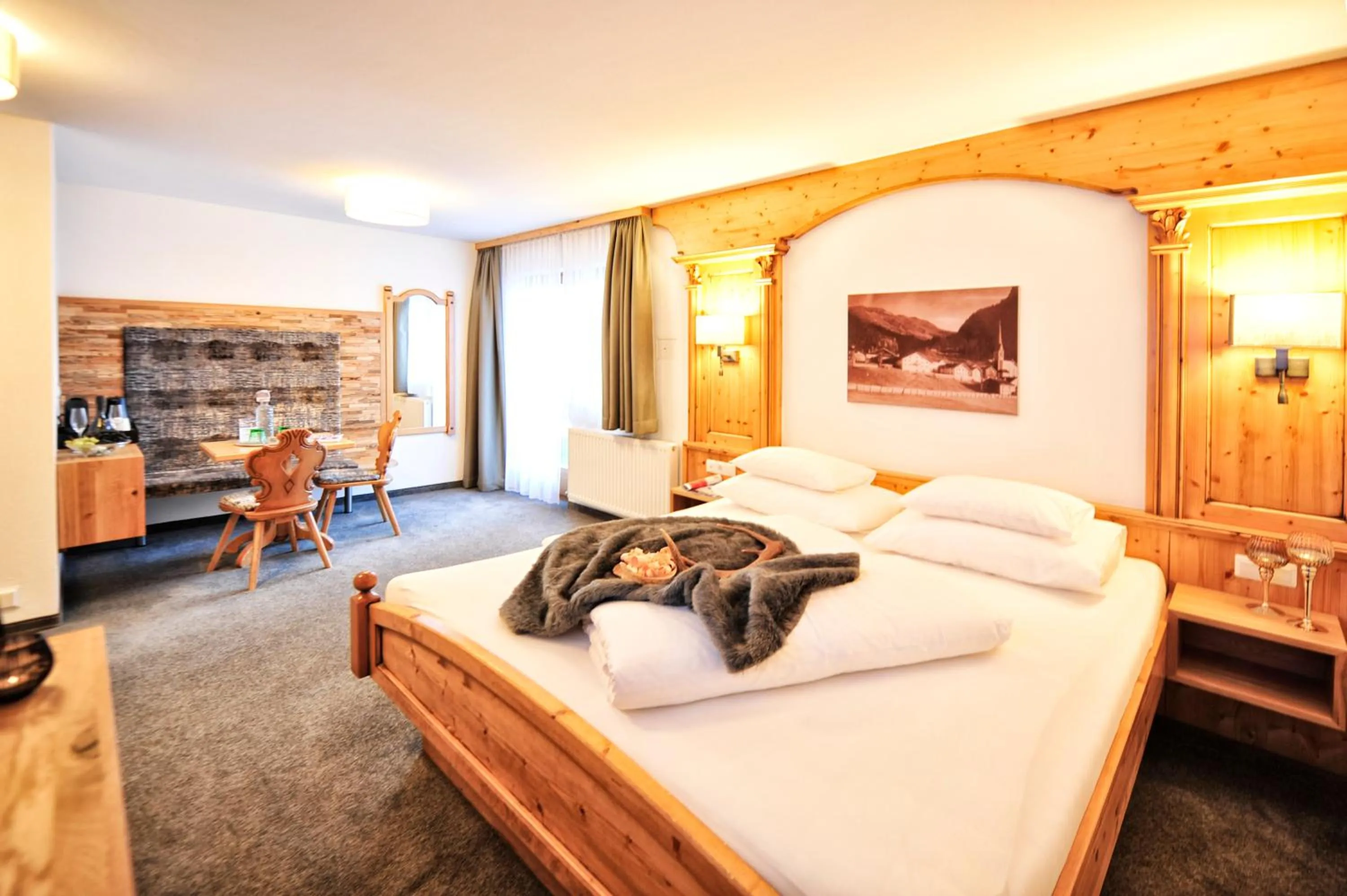 Bed in Hotel Garni Bellevue