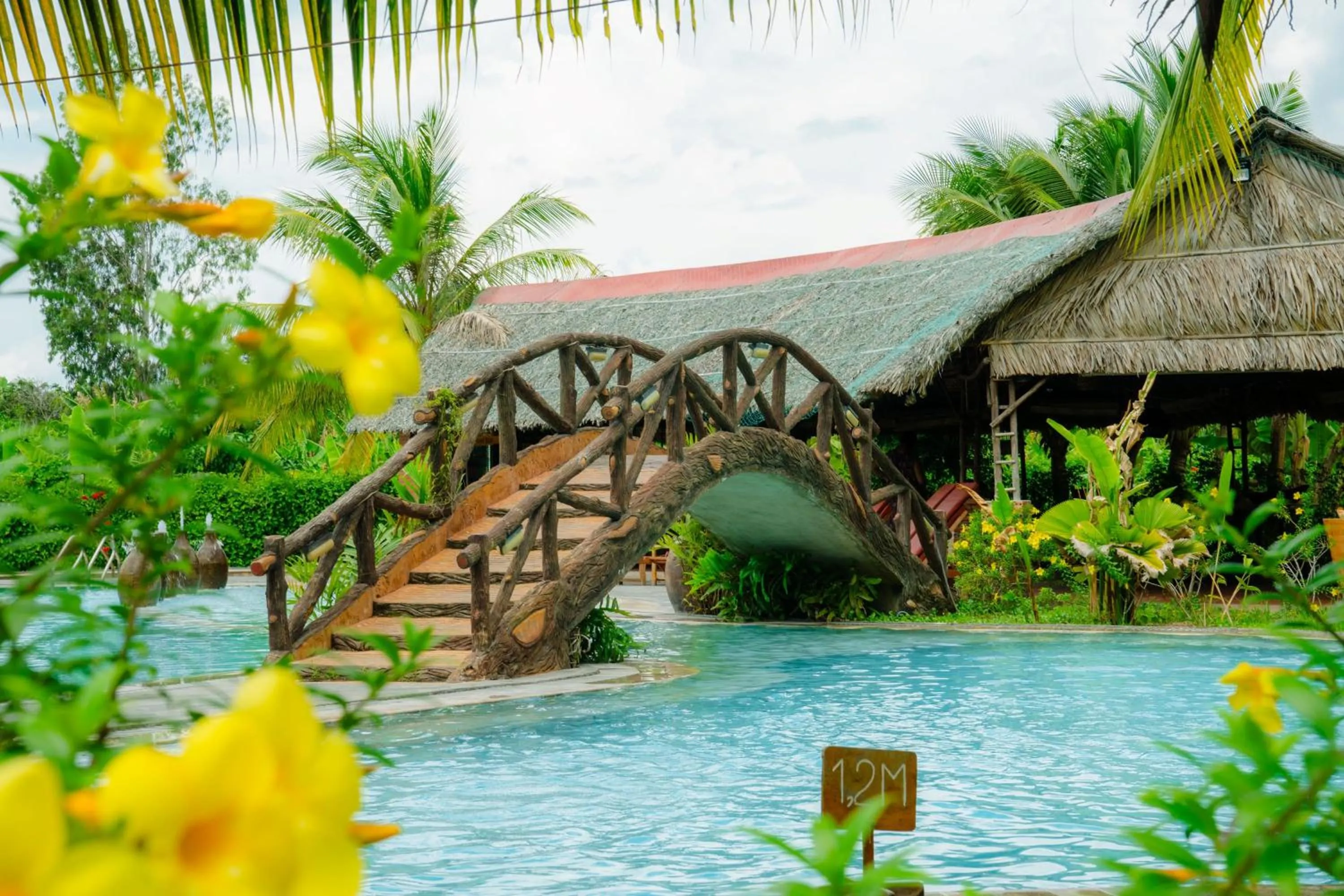 Swimming pool in Can Tho Ecolodge