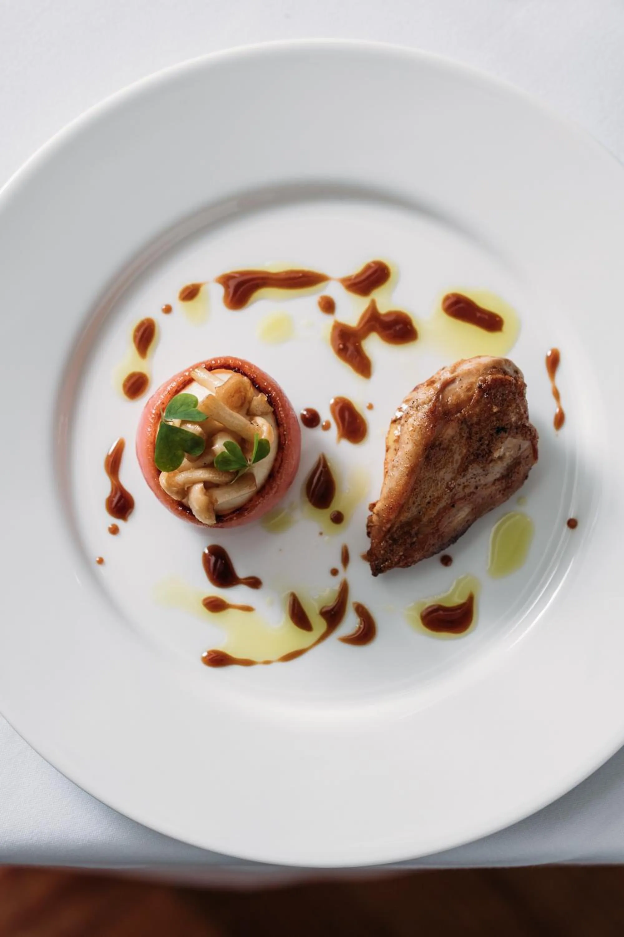 Food close-up in Hotel Meudon