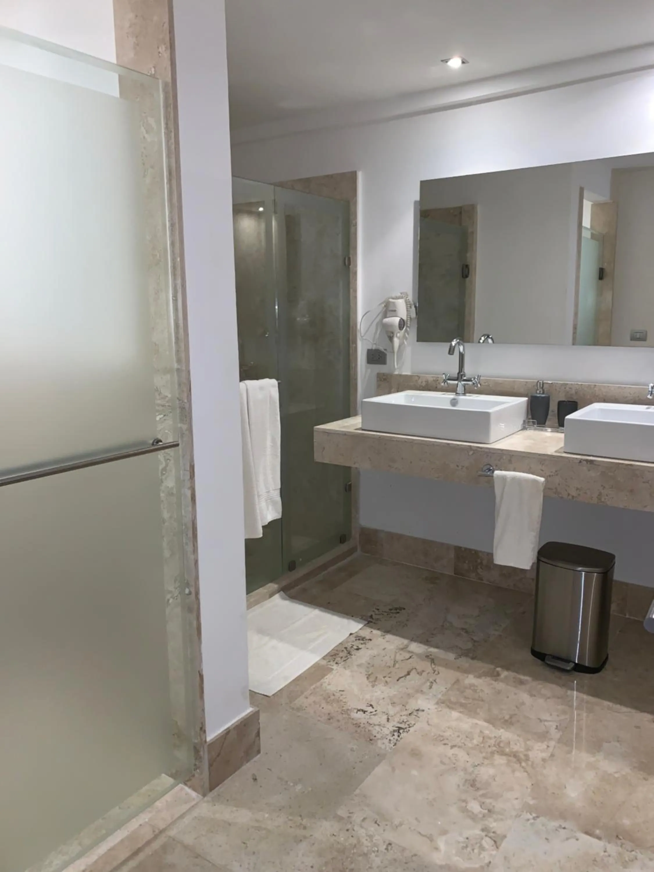 Bathroom in La Amada condo with Marina View