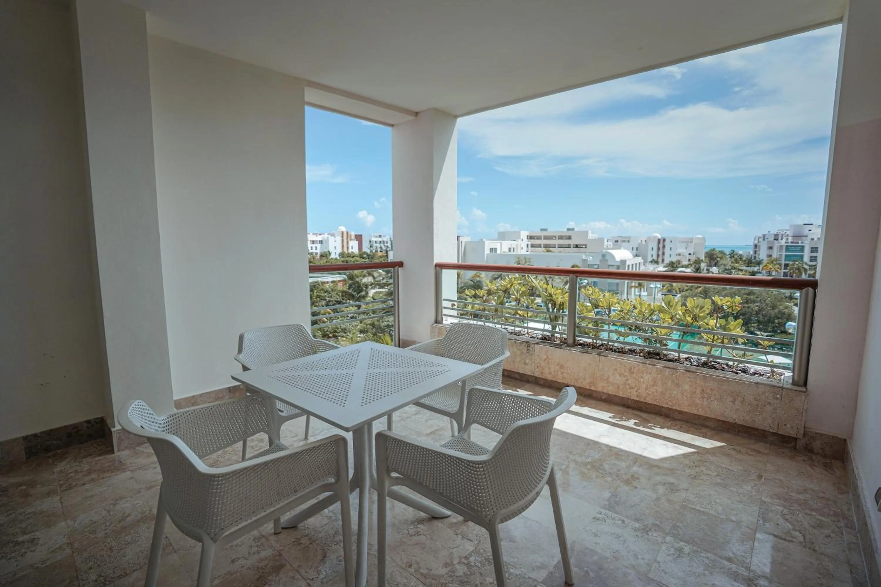 Balcony/Terrace in La Amada condo with Marina View
