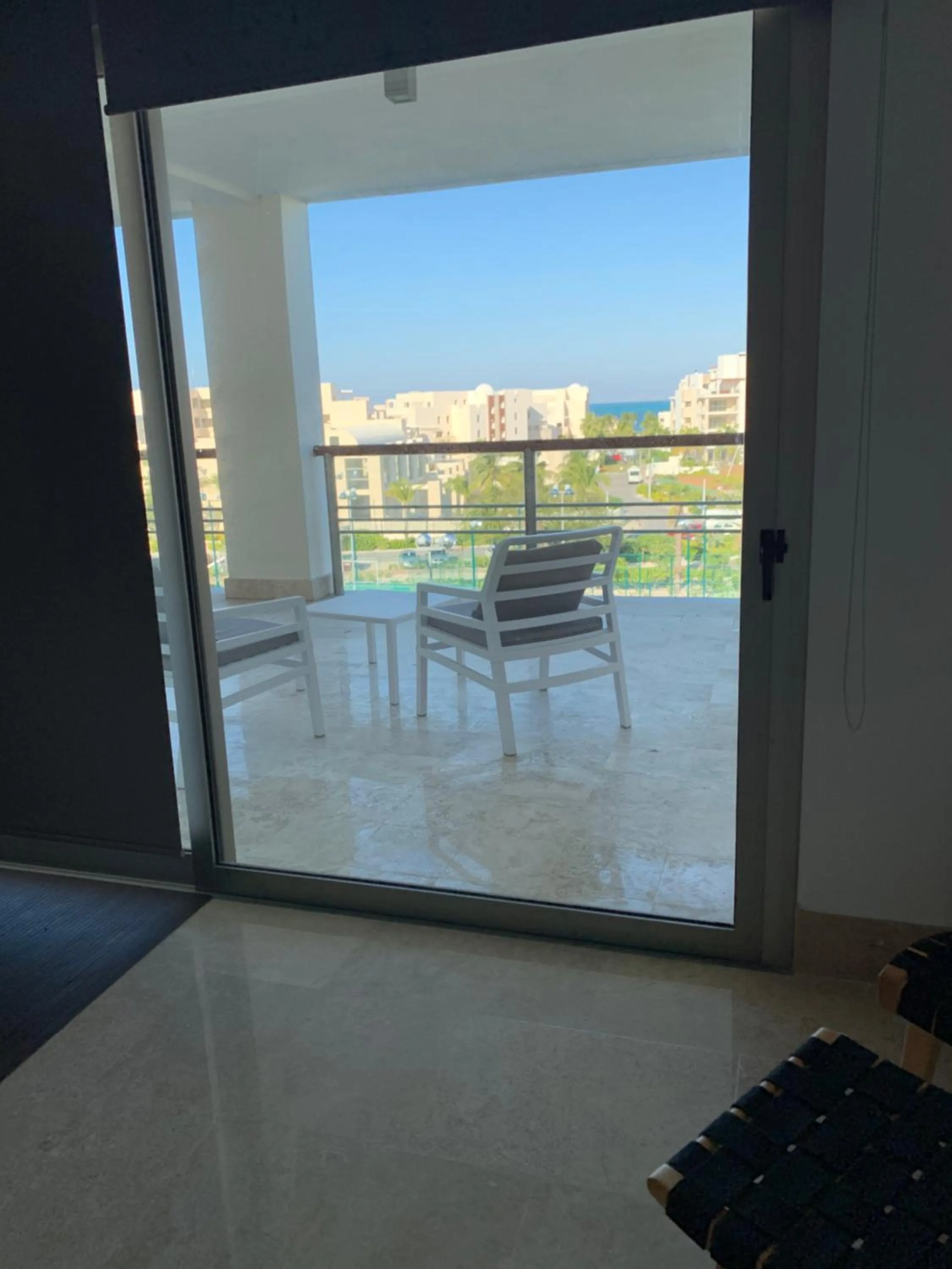 Balcony/Terrace in La Amada condo with Marina View