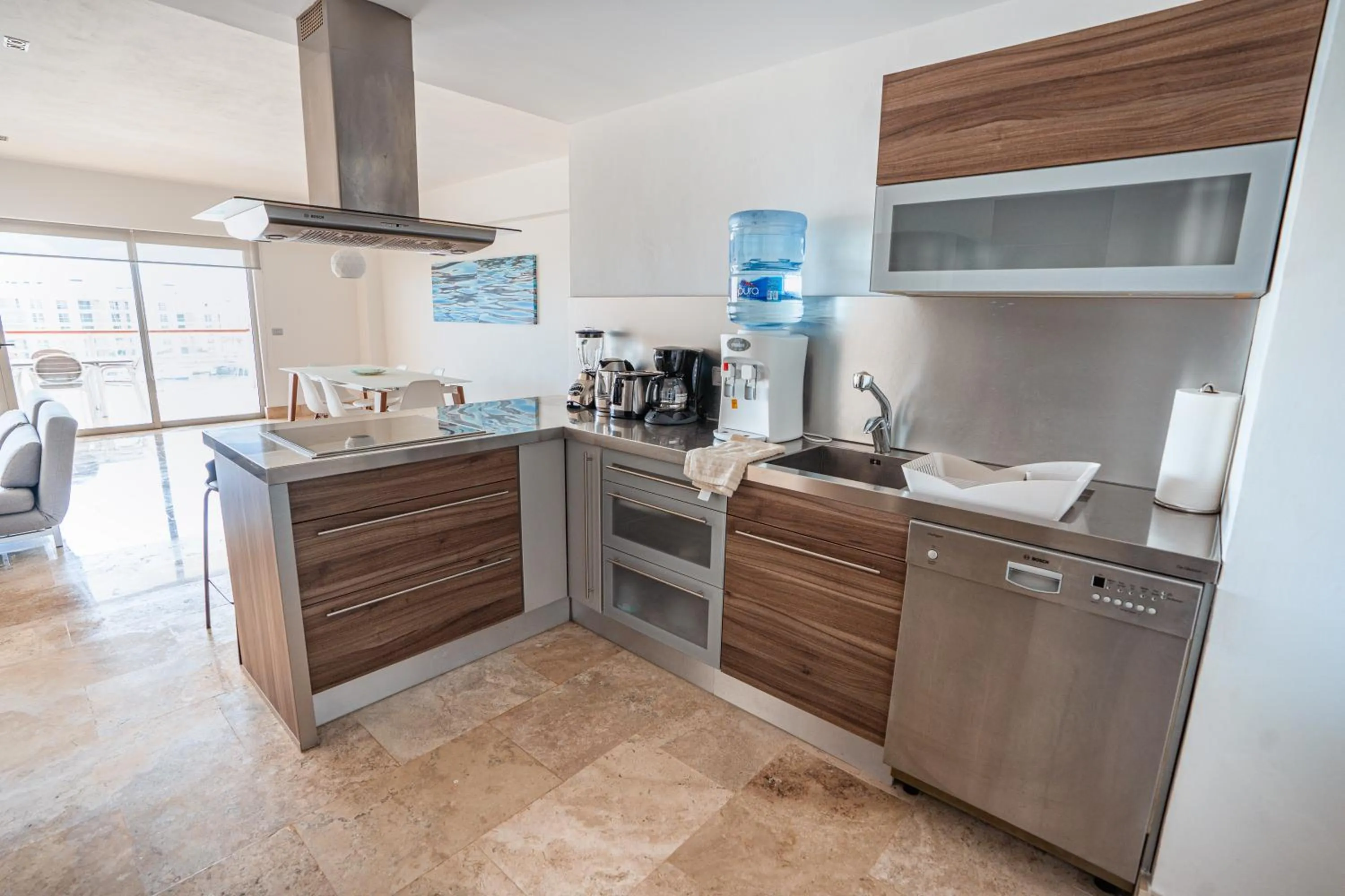 Kitchen or kitchenette in La Amada condo with Marina View