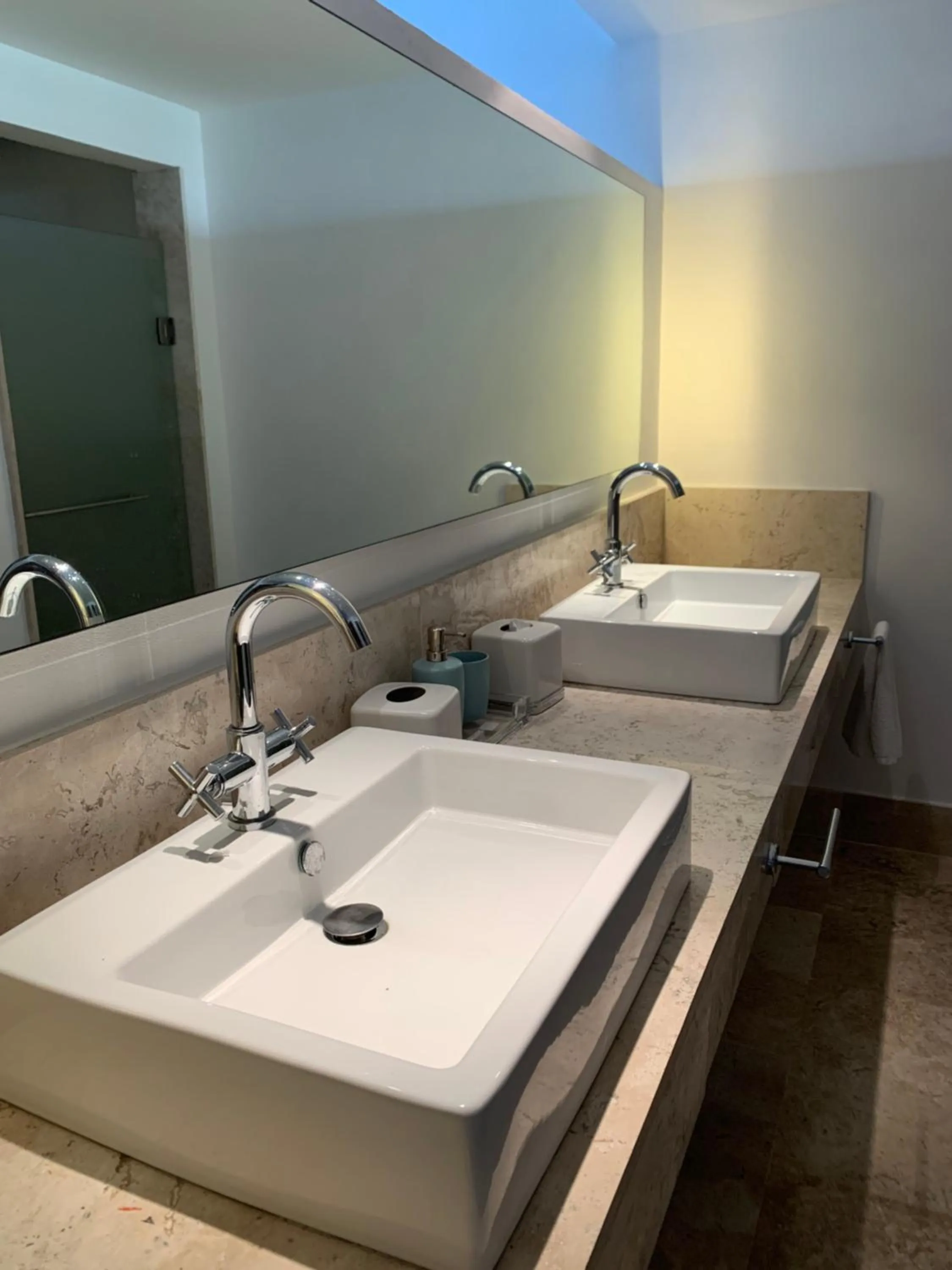 Bathroom in La Amada condo with Marina View