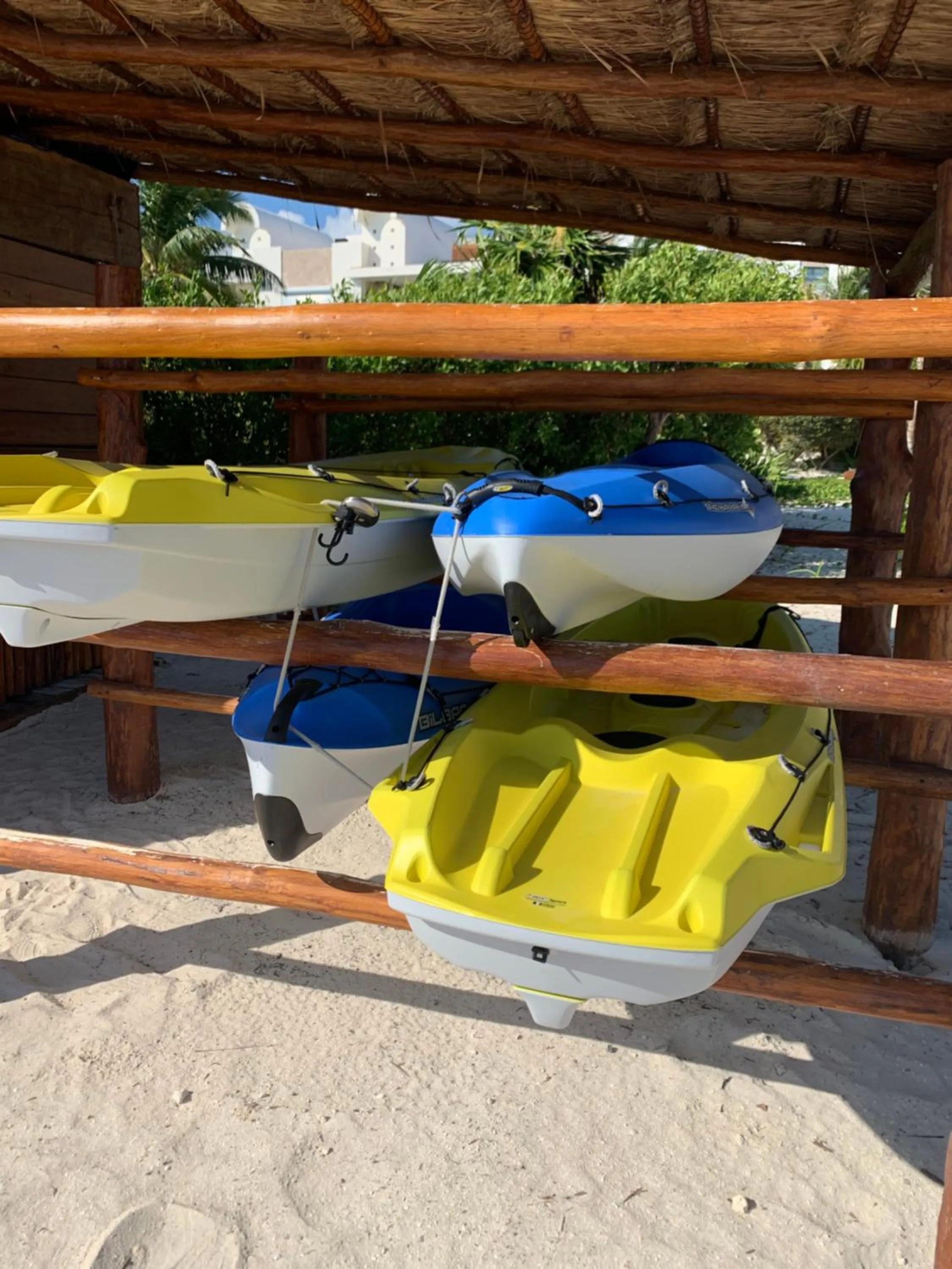 Canoeing in La Amada condo with Marina View