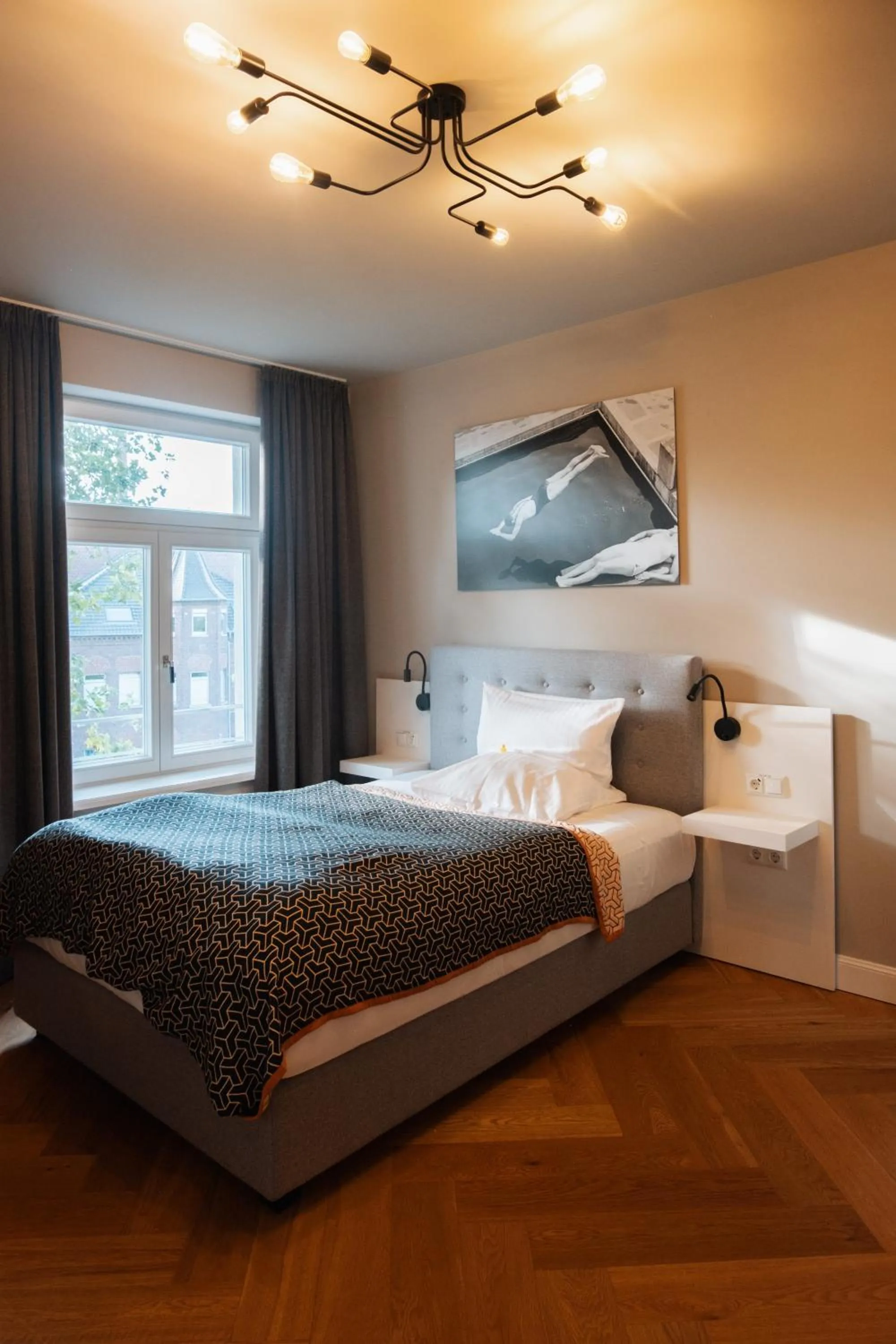 Bedroom, Bed in Villa Glanzstoff