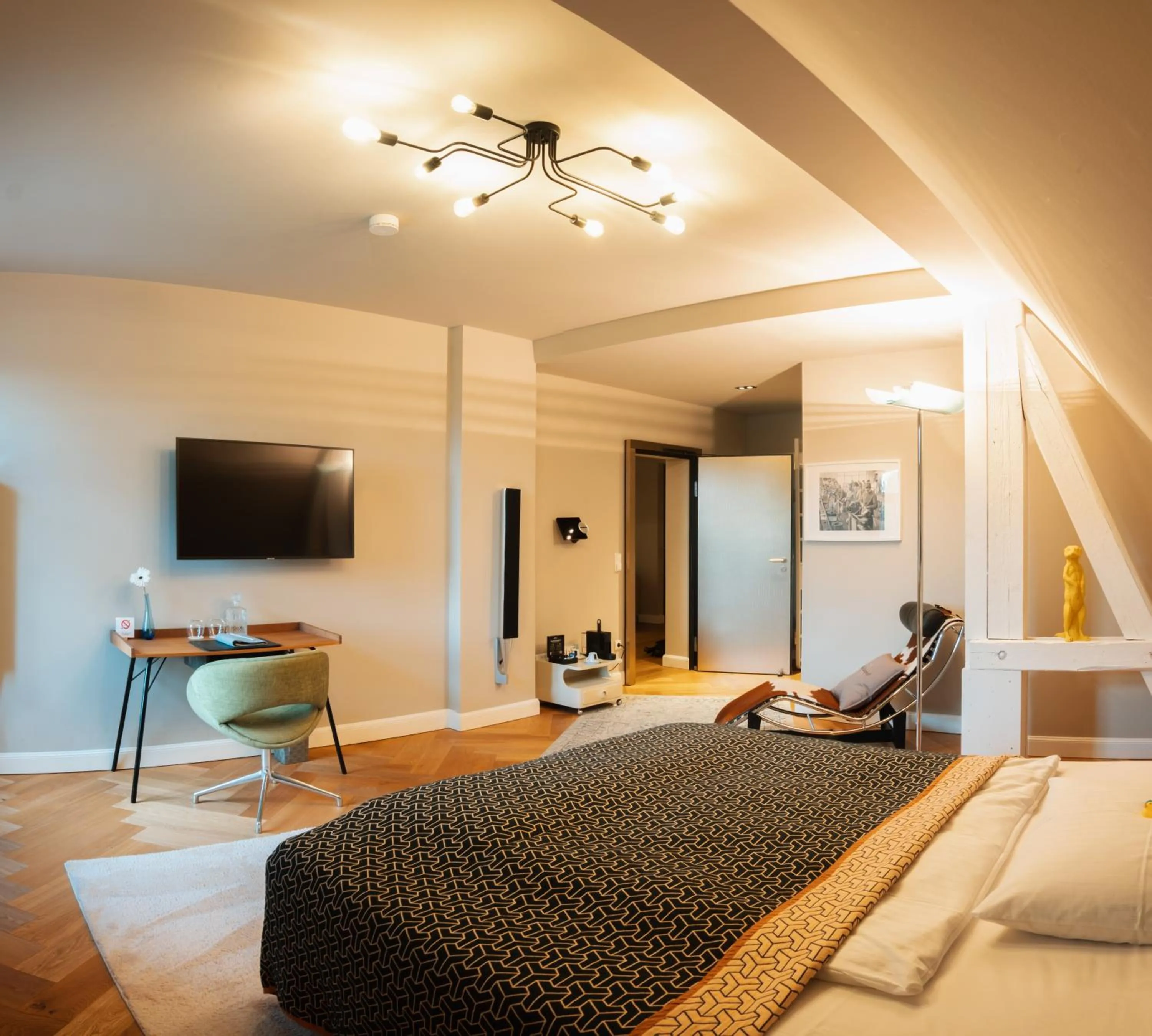 Bed in Villa Glanzstoff