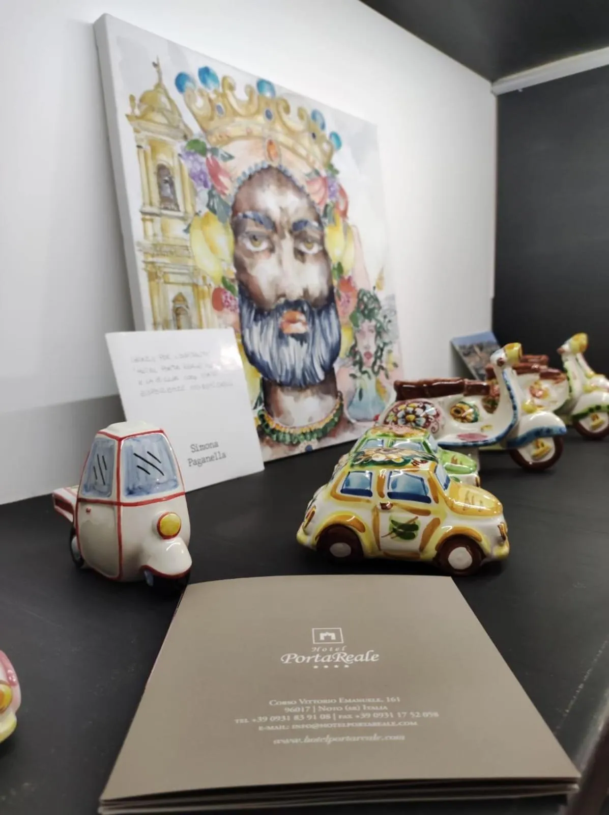 Decorative detail in Hotel Porta Reale