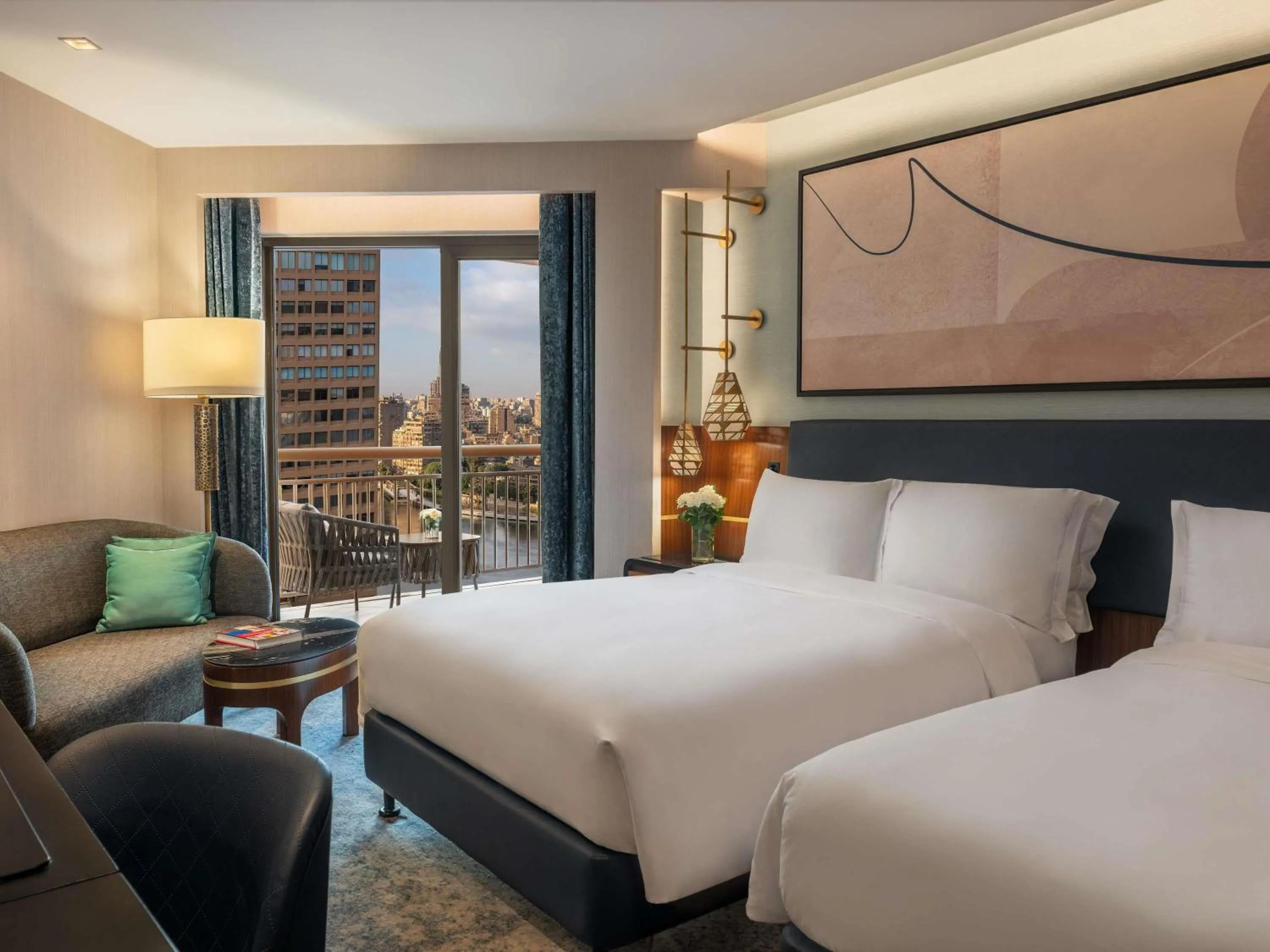 Bedroom, Bed in Sofitel Cairo Downtown Nile