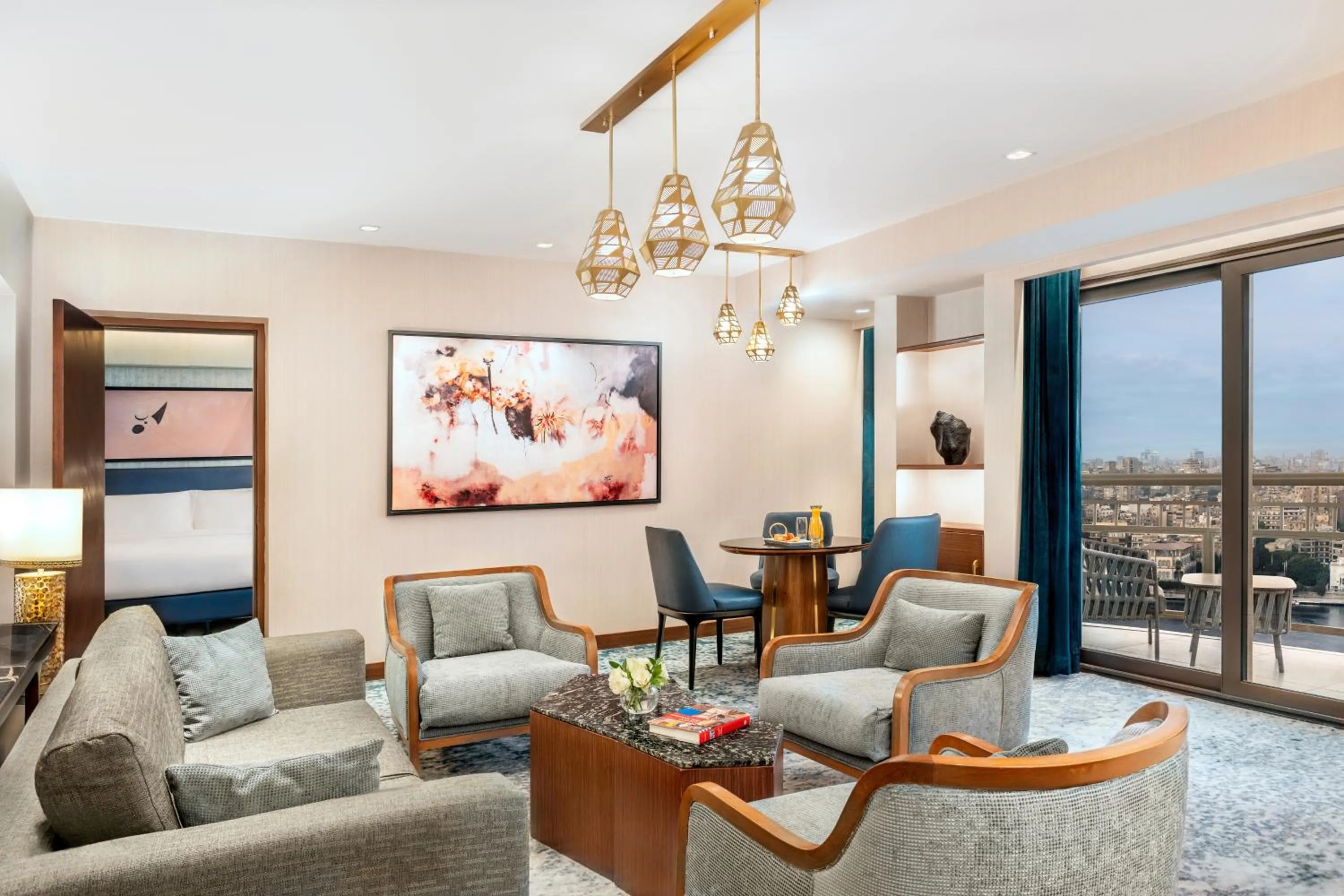 Living room in Conrad Cairo Hotel & Casino