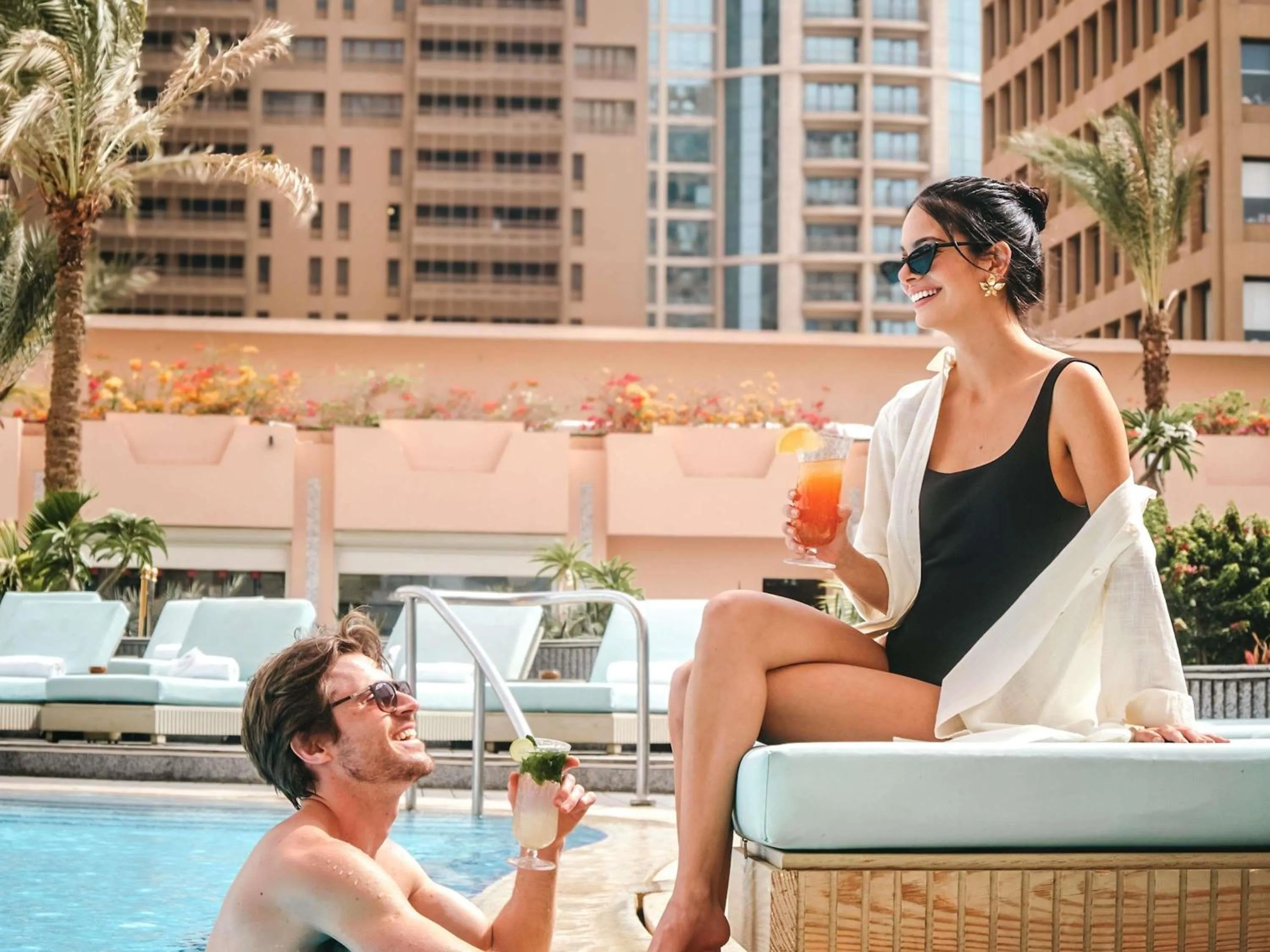 Pool view in Sofitel Cairo Downtown Nile