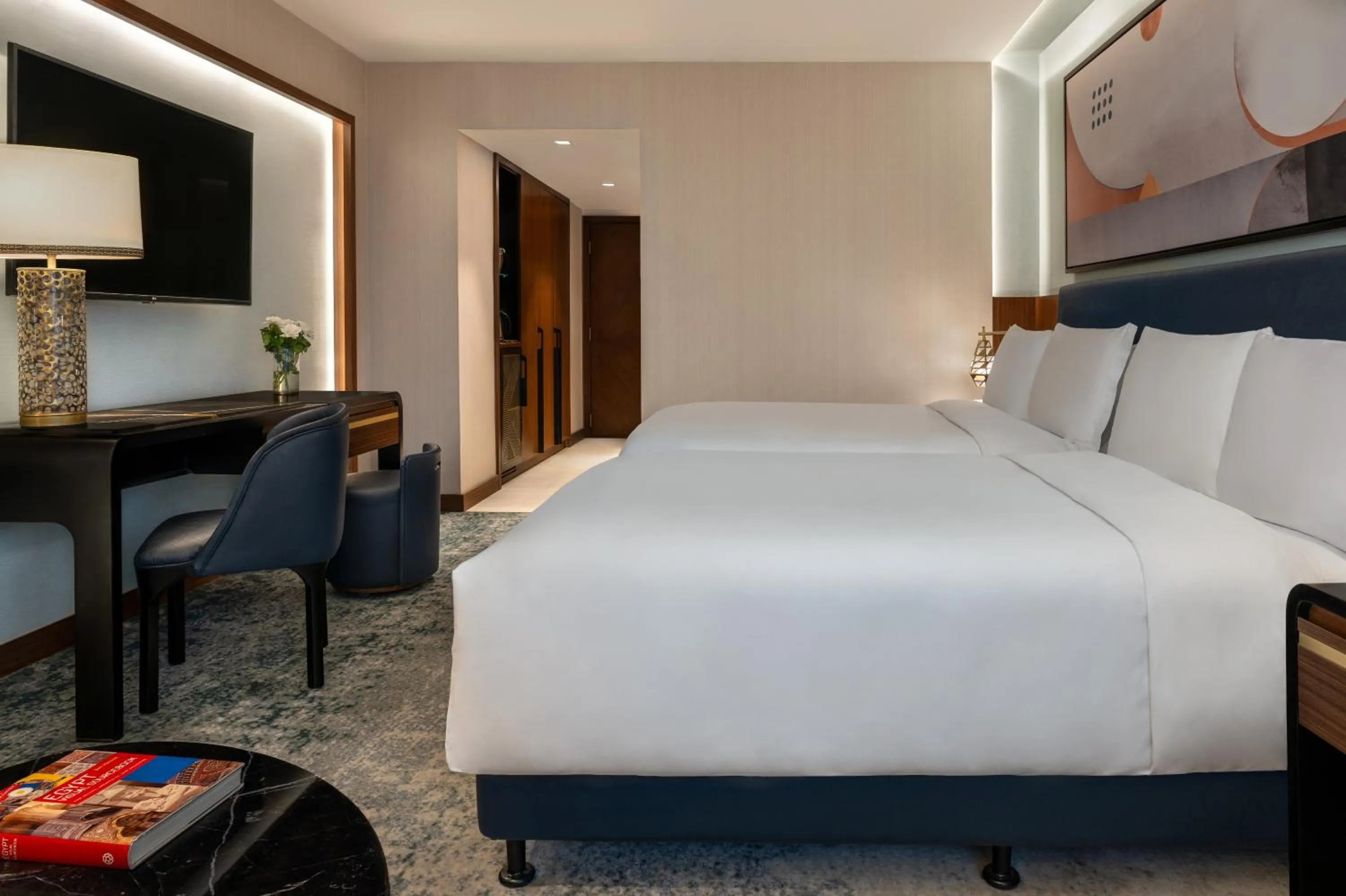 Bed in Conrad Cairo Hotel & Casino