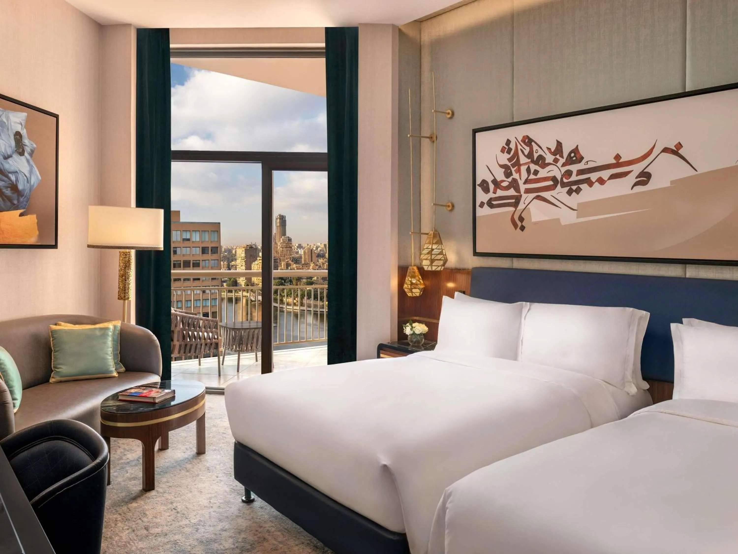 Bedroom, Bed in Sofitel Cairo Downtown Nile