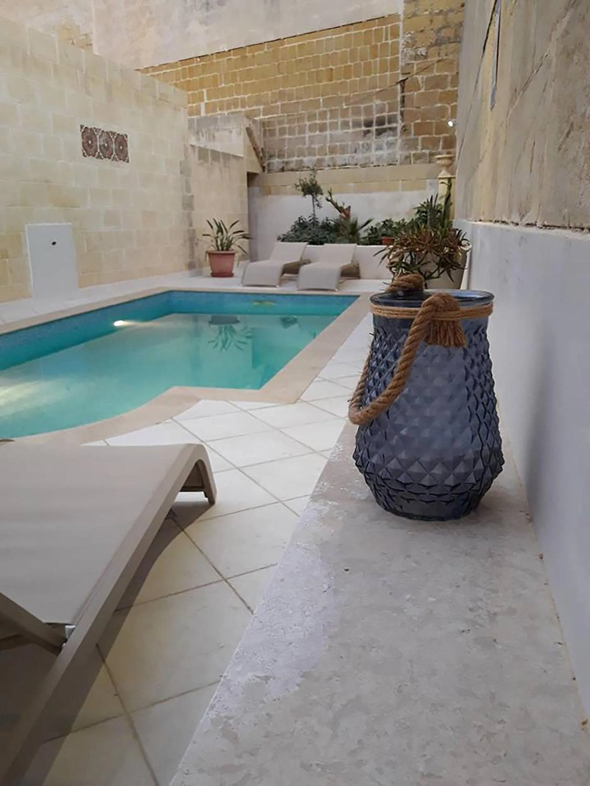 Pool view in Mood Farmhouse B&B