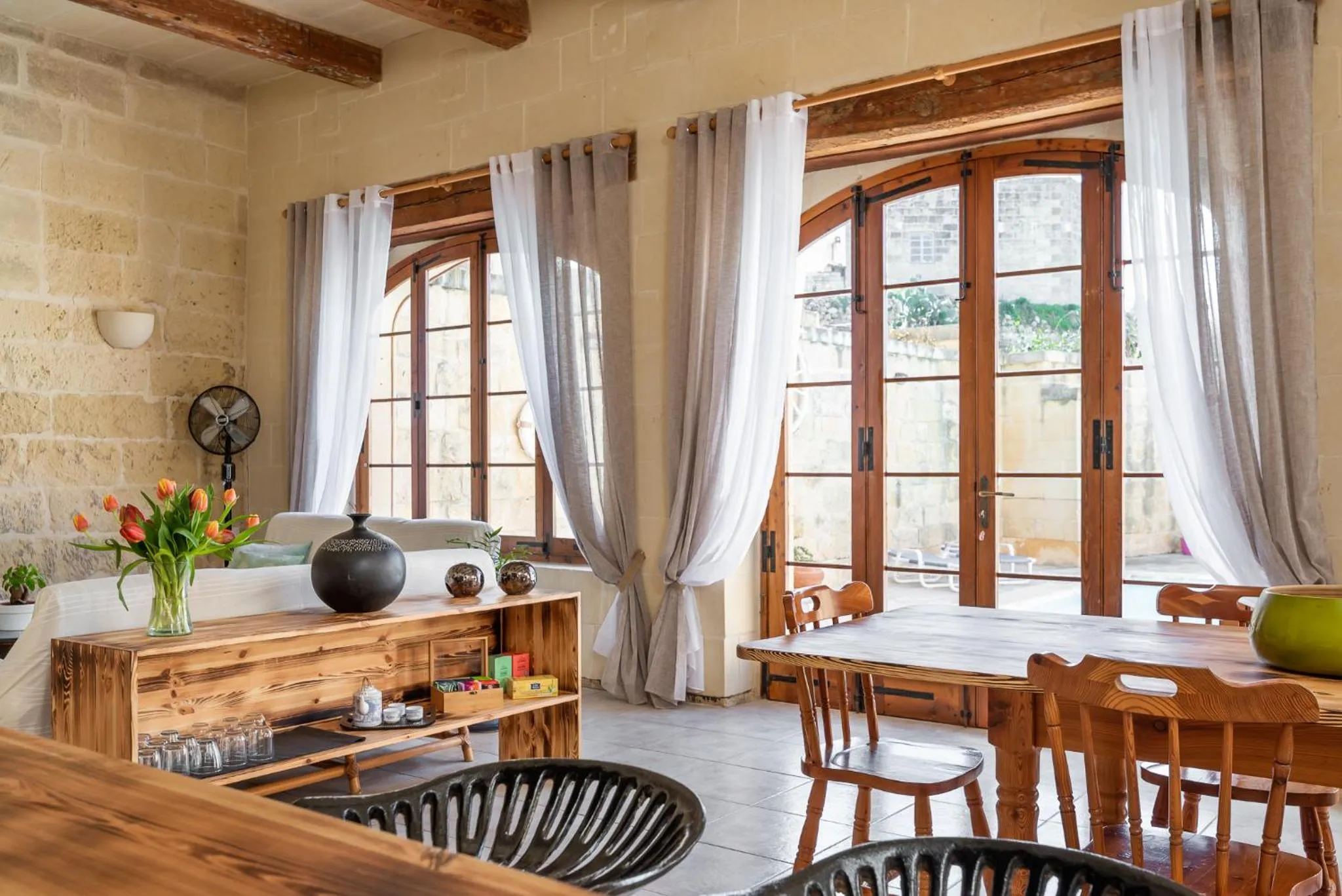 Living room in Mood Farmhouse B&B