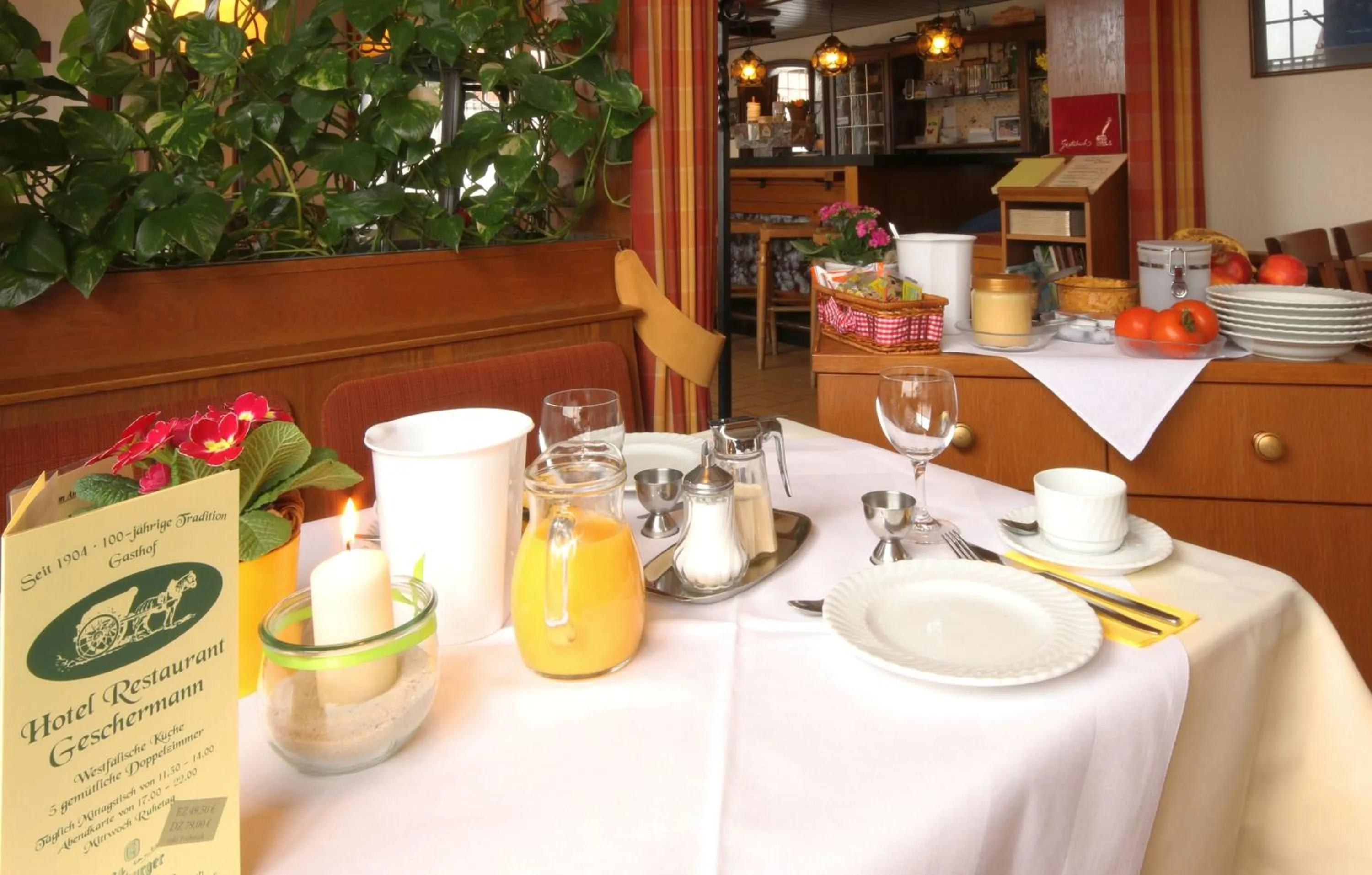 Dining area in Hotel Geschermann