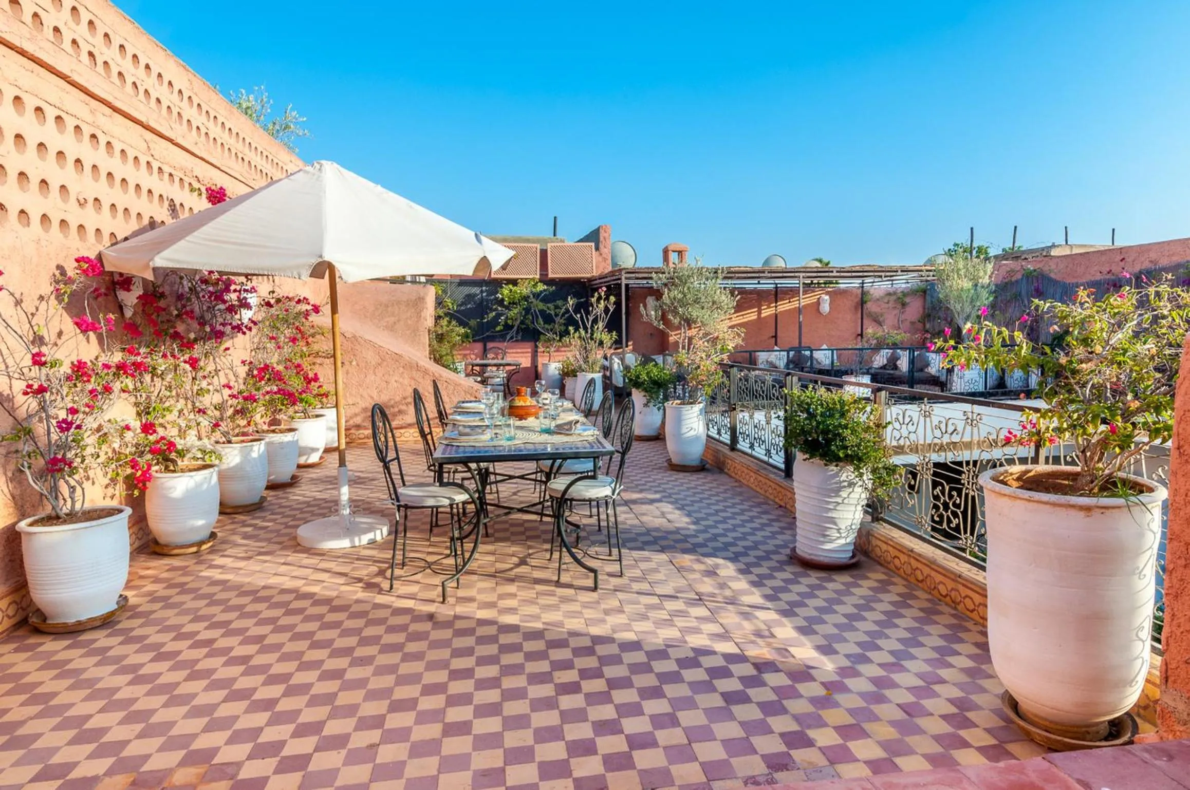 Balcony/Terrace in Riad Chamali