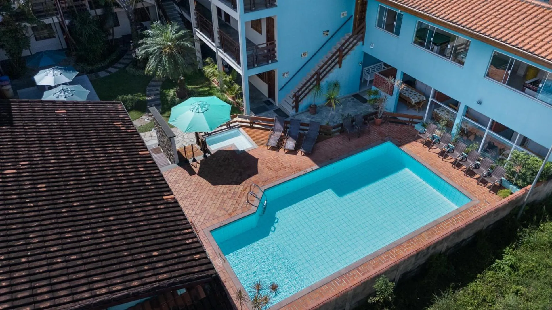 Pool view in Chalés Four Seasons