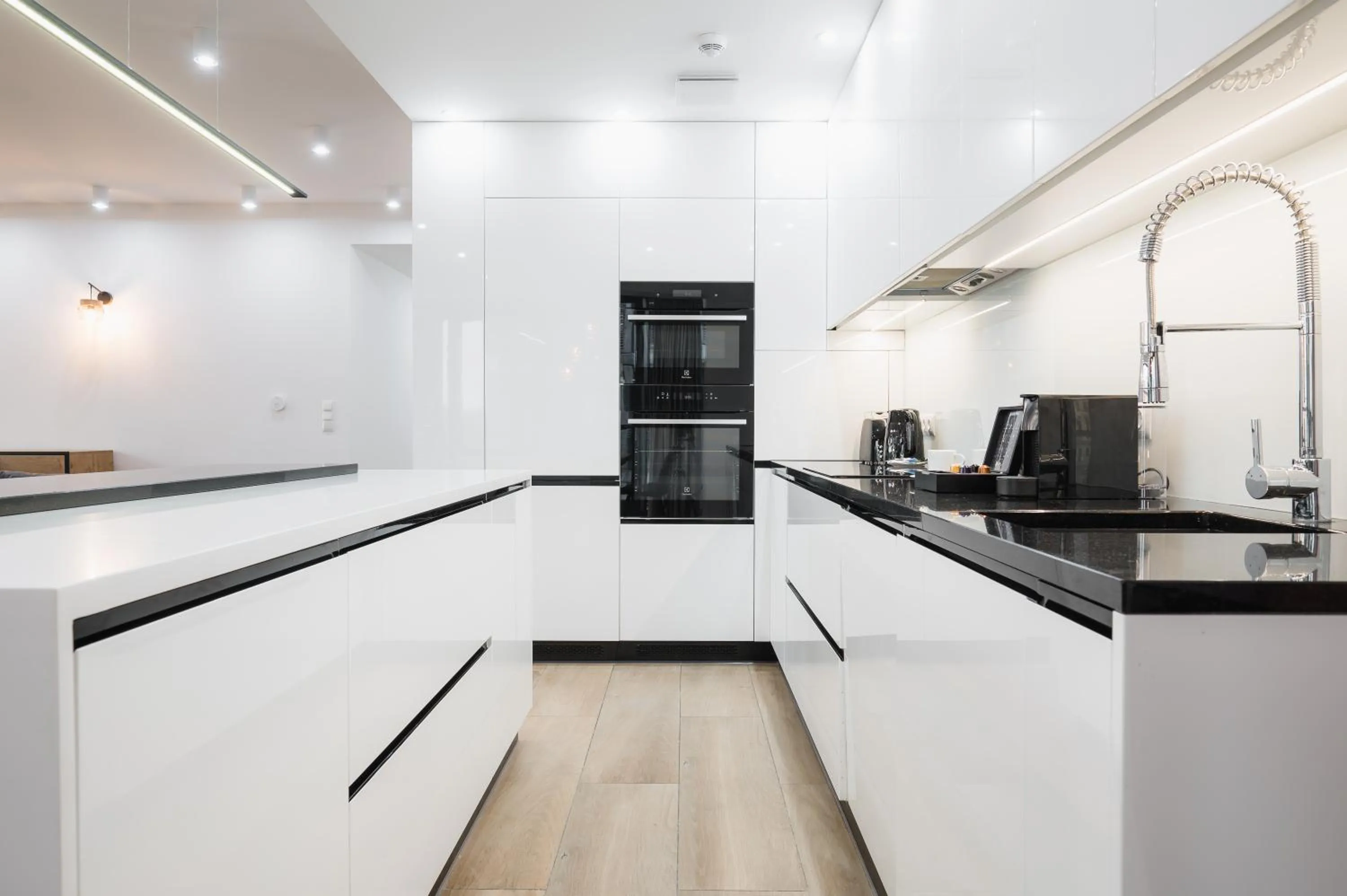 Kitchen or kitchenette in EXCLUSIVE Aparthotel MARINA