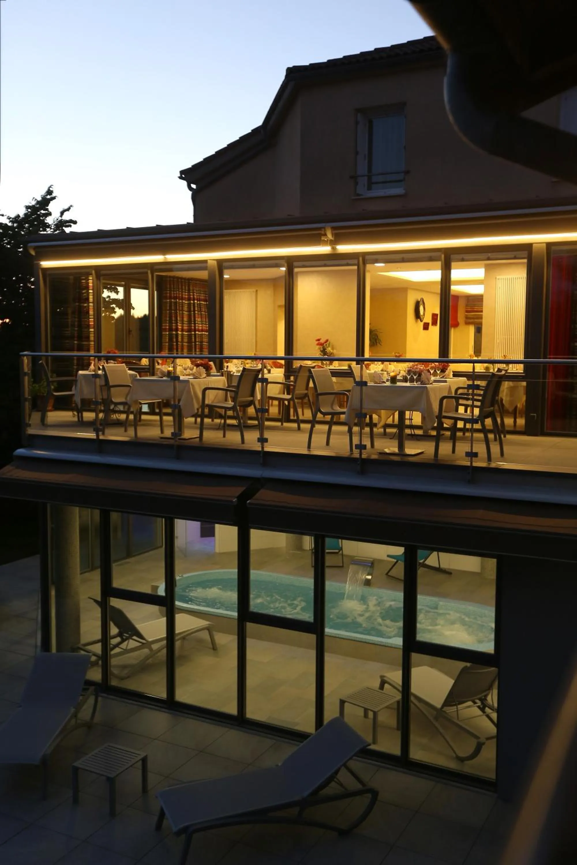 Property building in Logis Hotel Spa Restaurant Le Provence